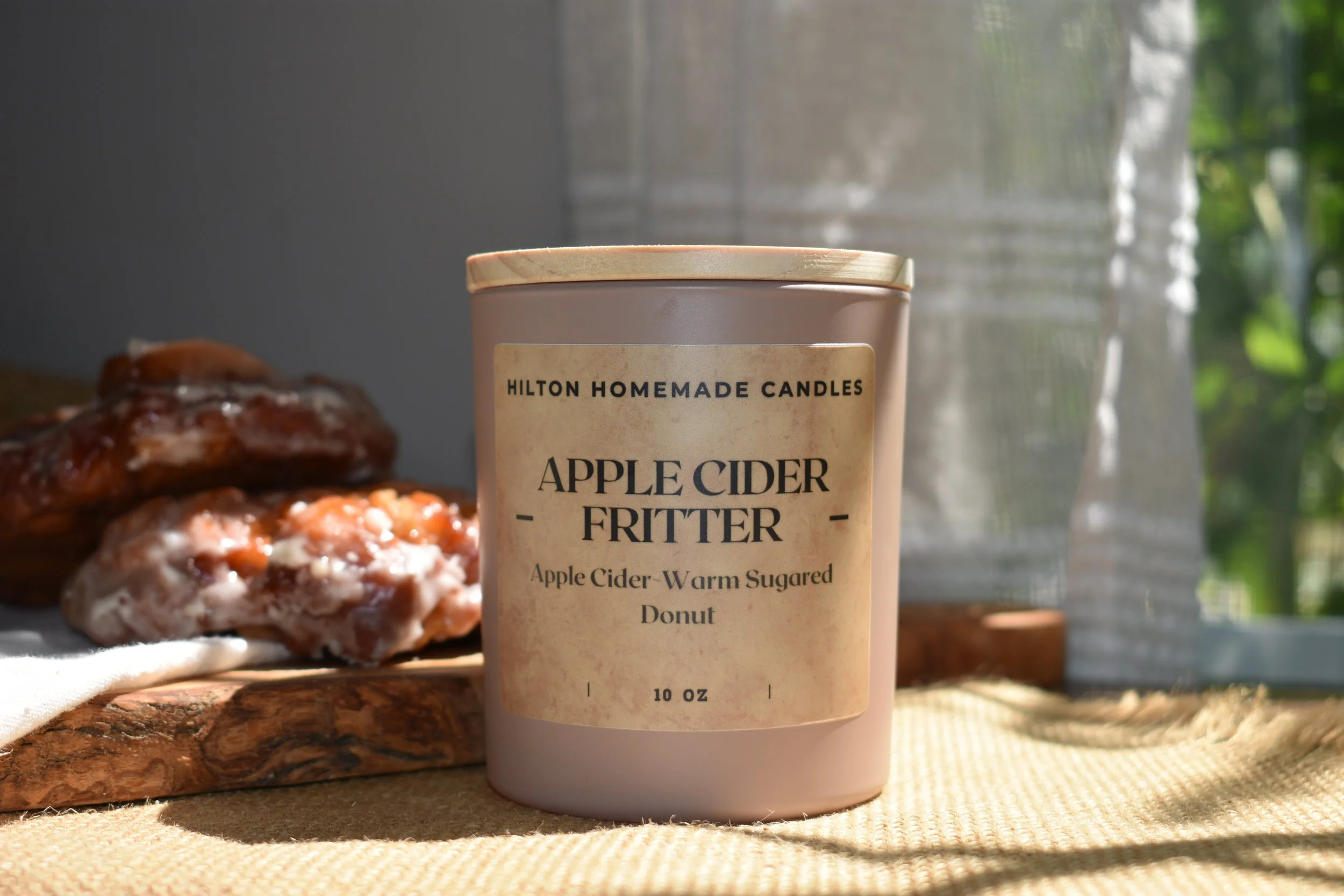 Apple Cider Fritter Large Candle 10oz