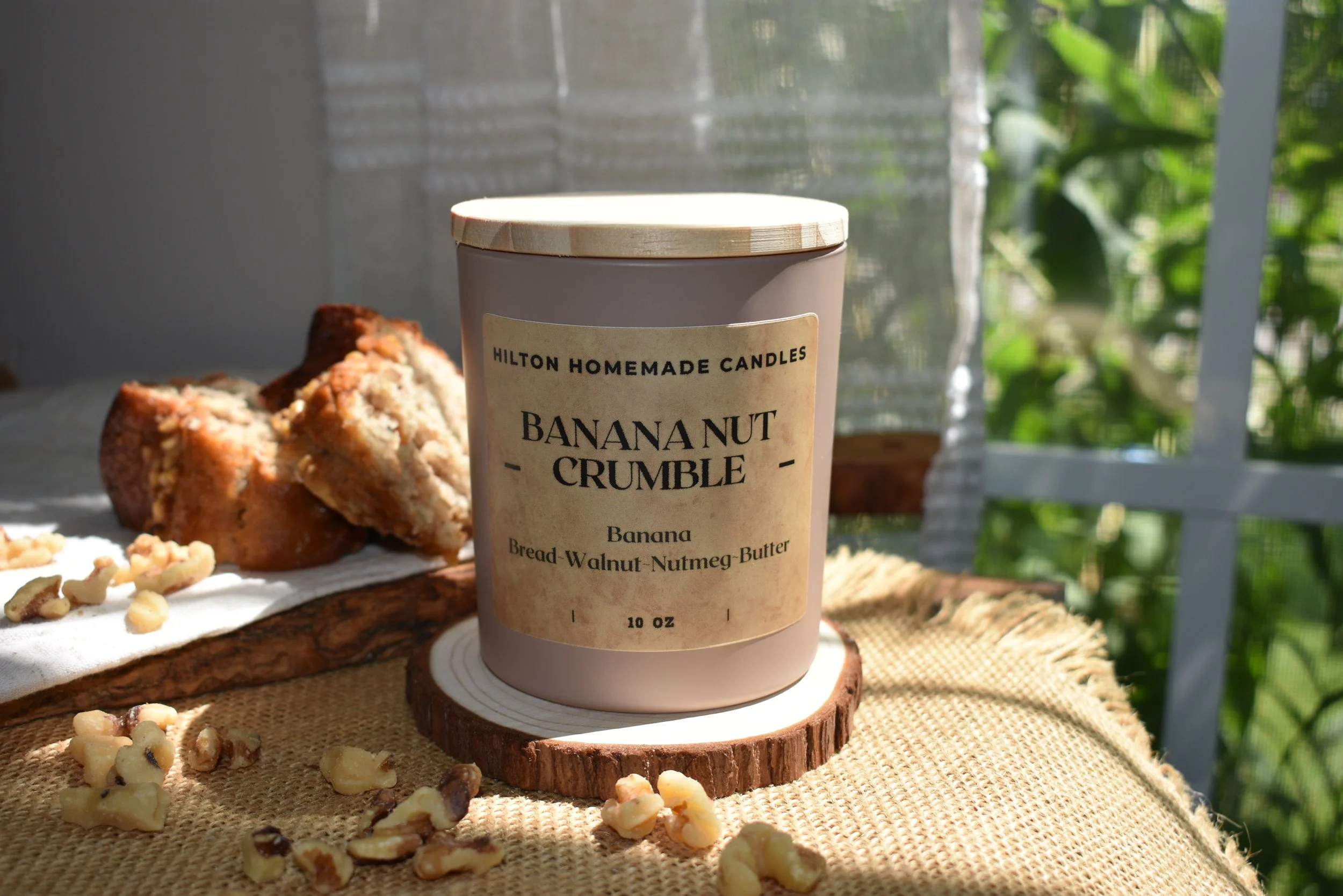 Banana Nut Crumble Large Candle 10oz