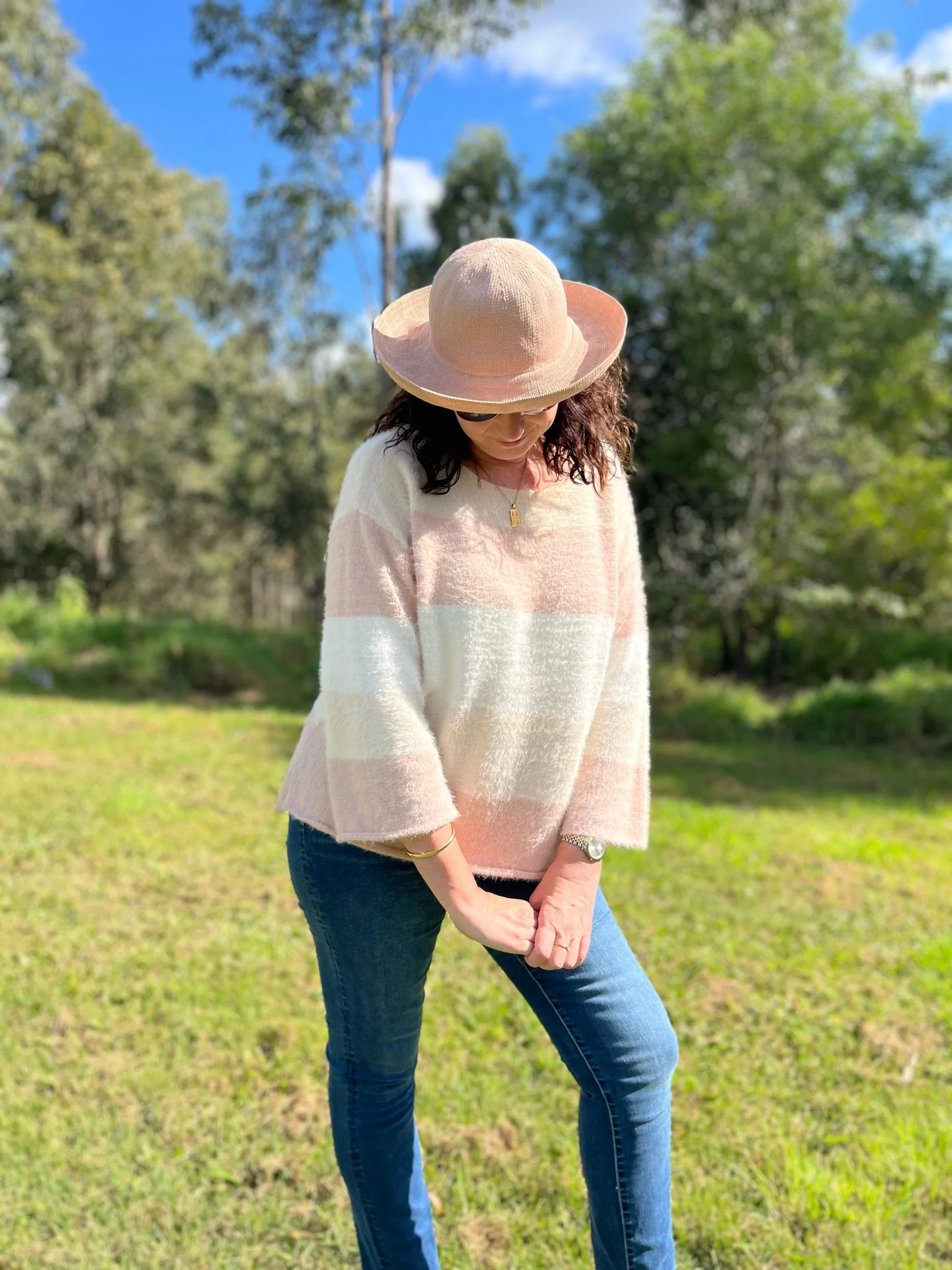 Ellis Rose Knit Sweater - M/L
