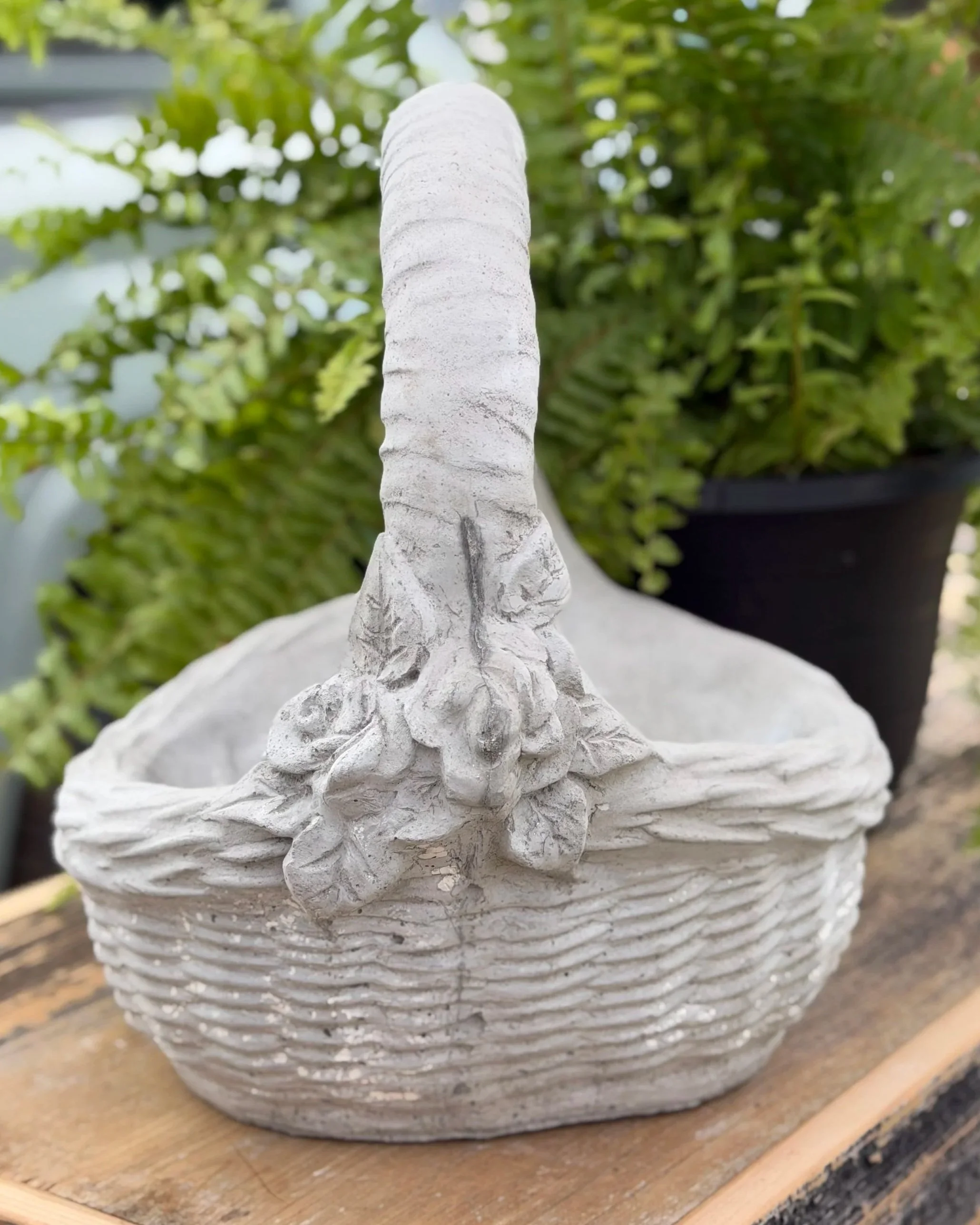 small basket planter