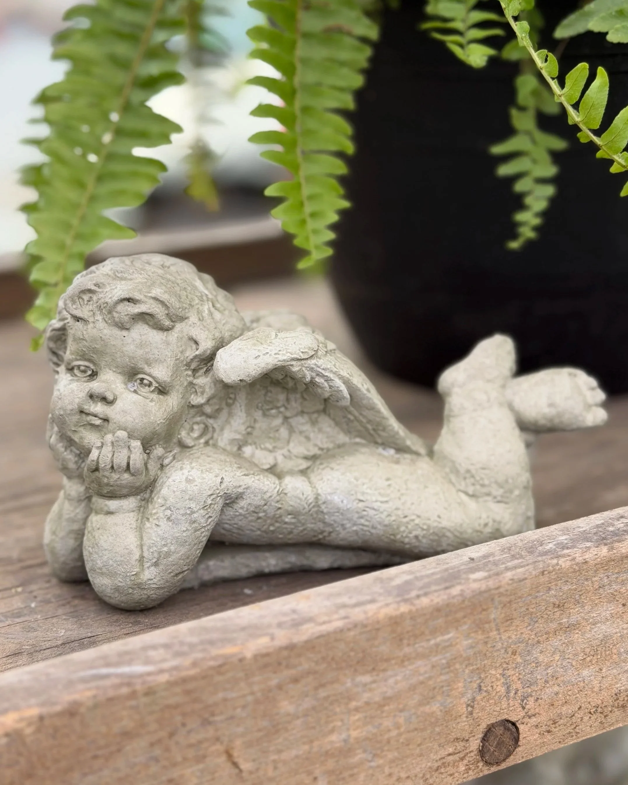 small laying angel