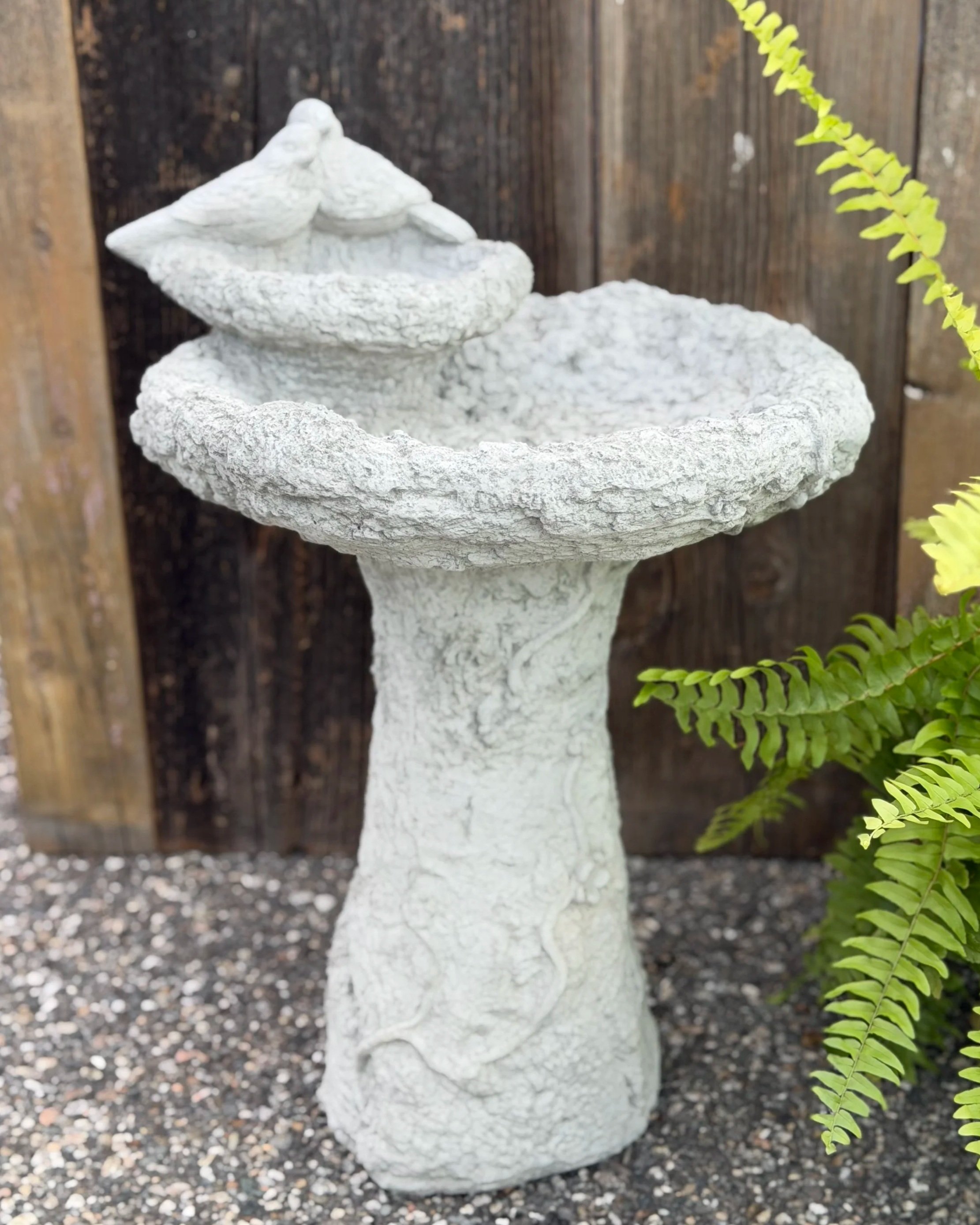lovebirds bird bath