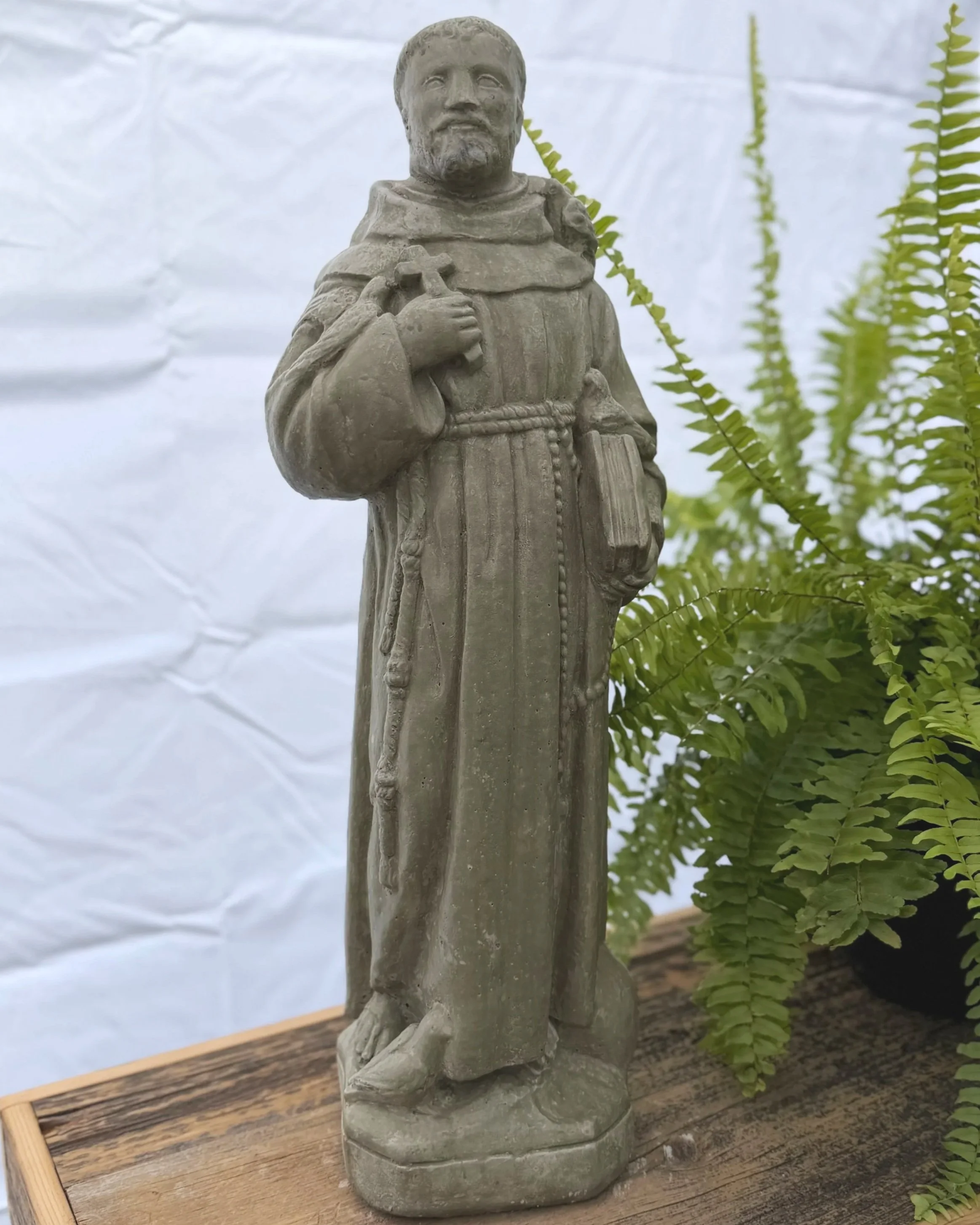 large St. Francis w/birds