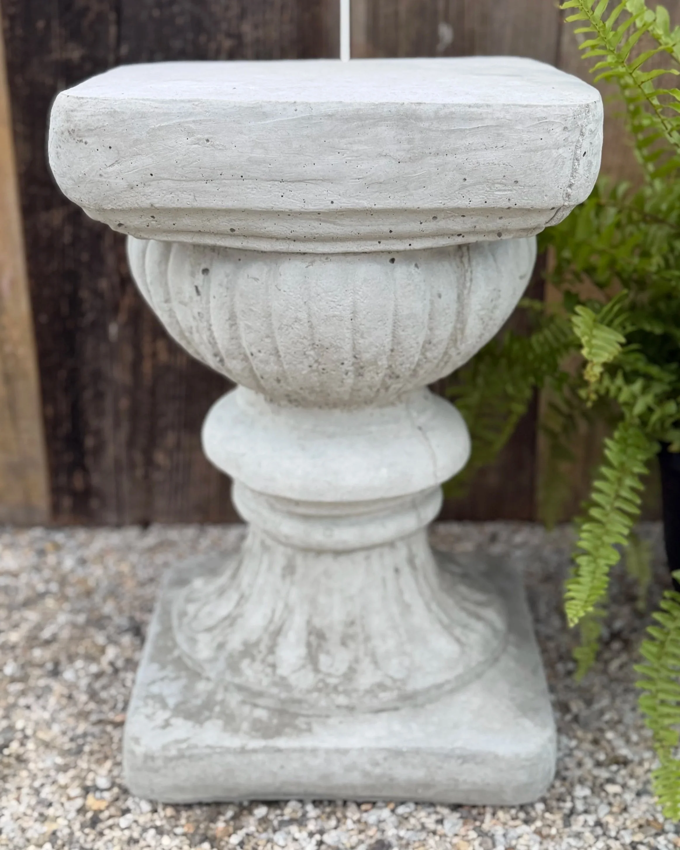 hourglass pedestal