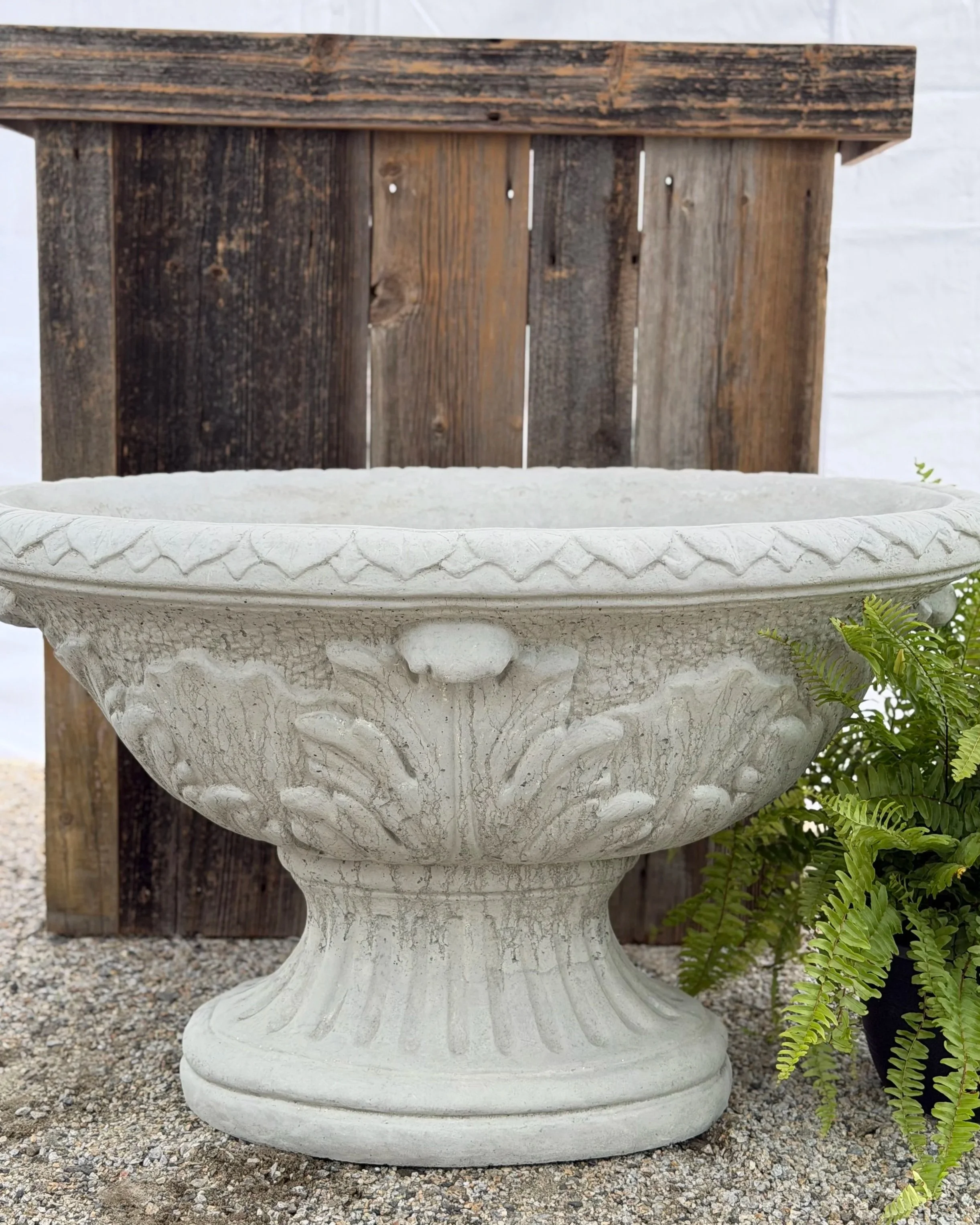 oval basin urn-ex. large