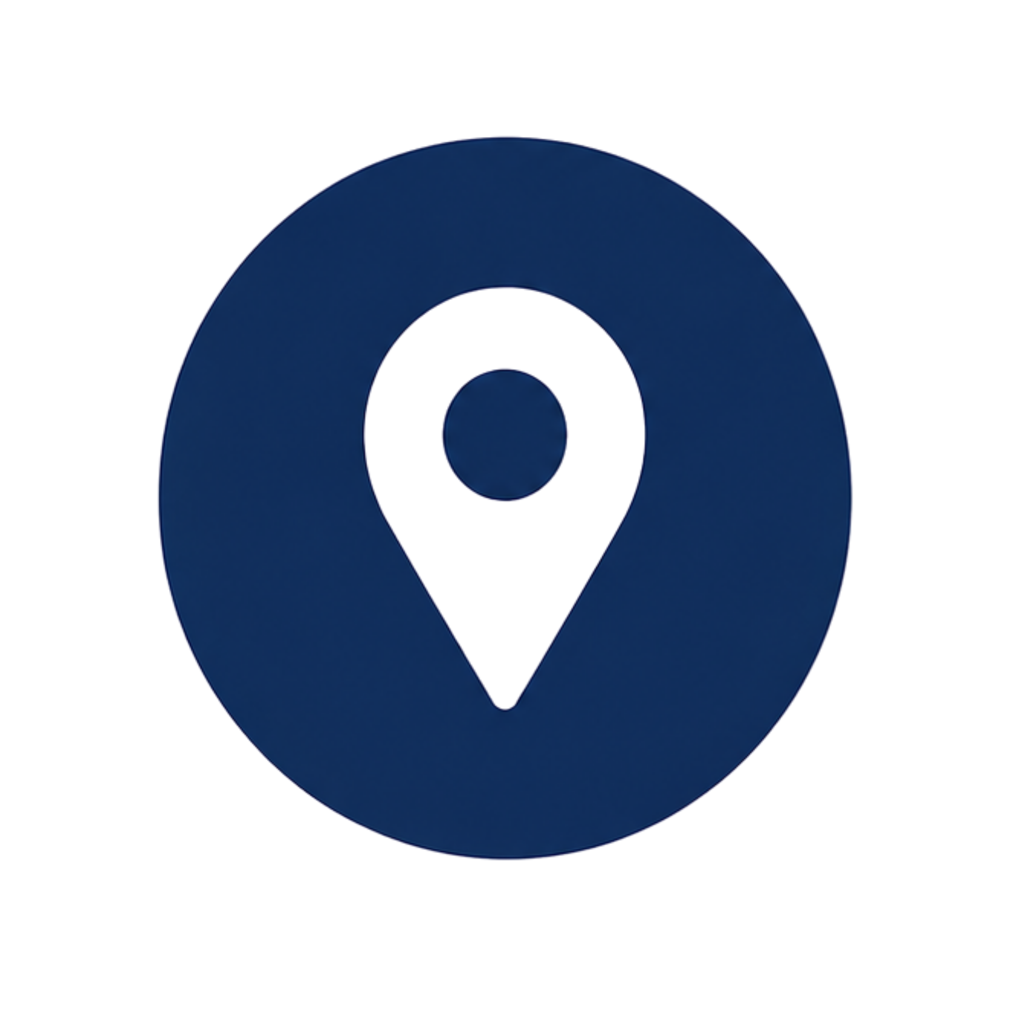 Google Maps location pin icon in a dark blue color.