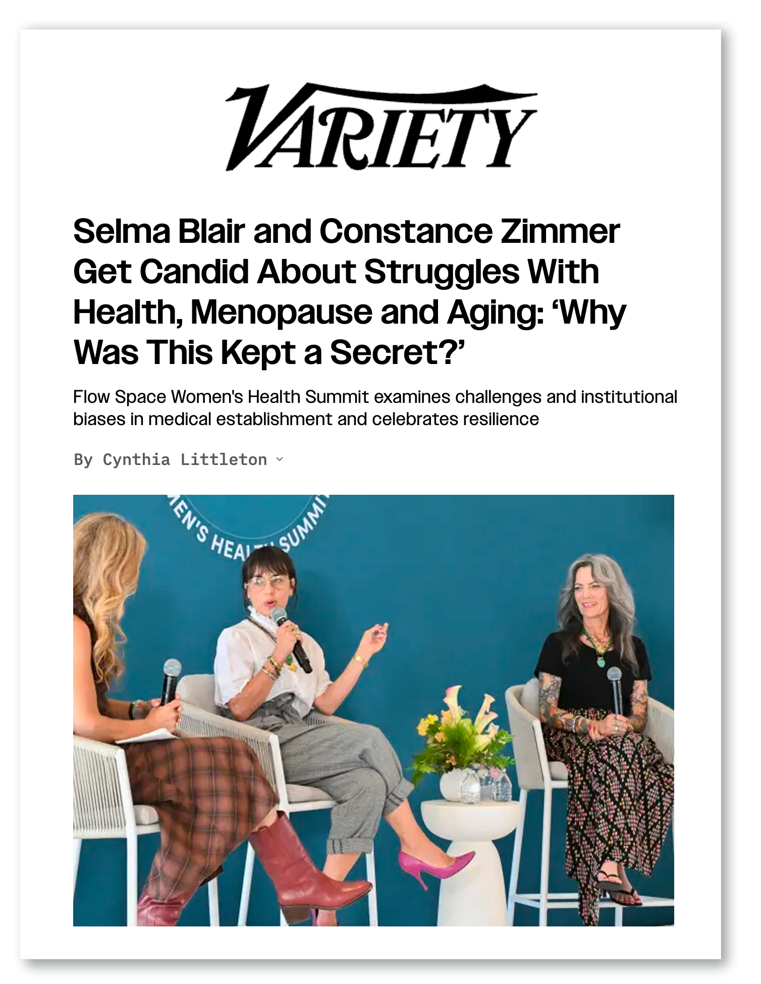 Constance Zimmer in Variety