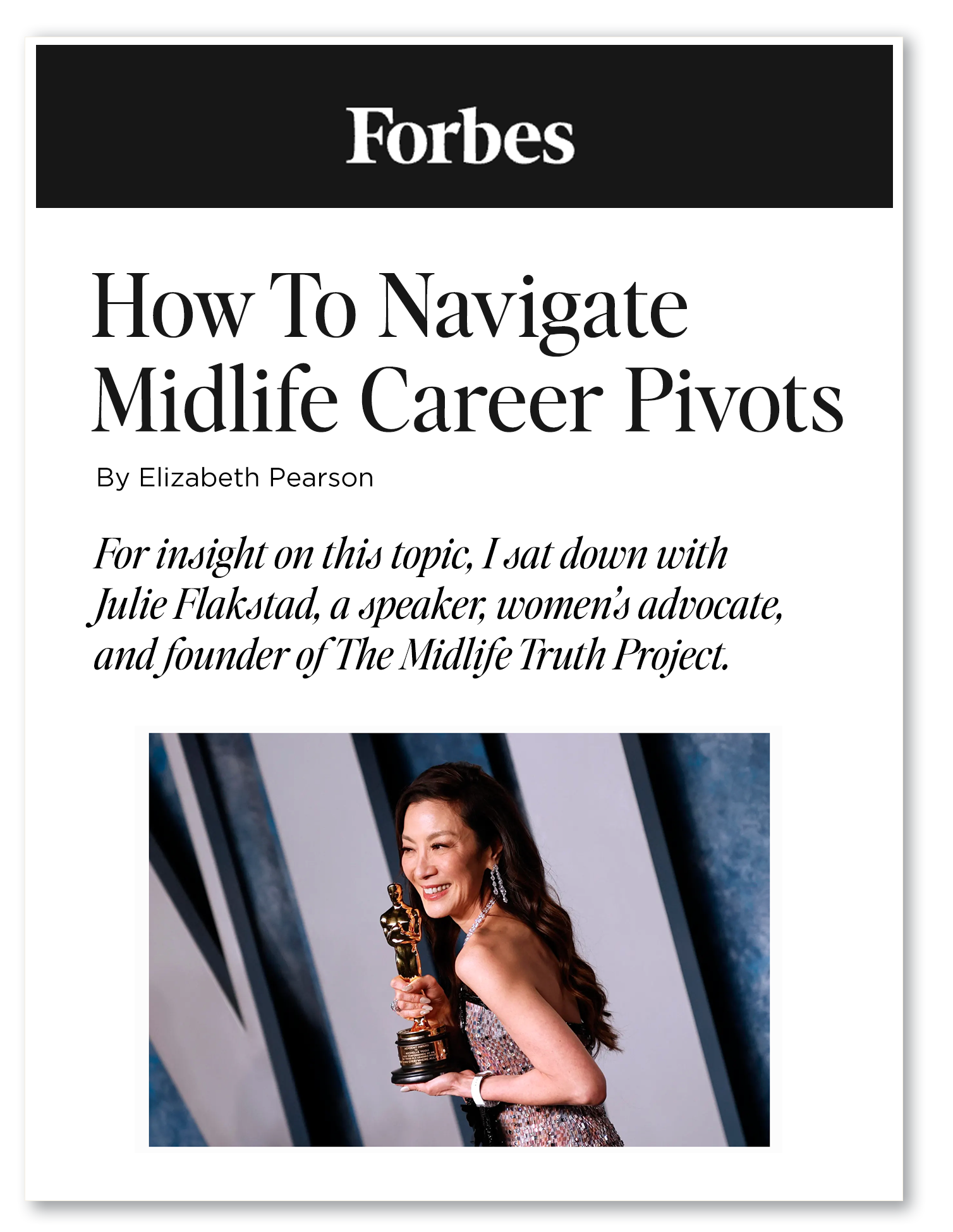 Julie Flakstad in Forbes