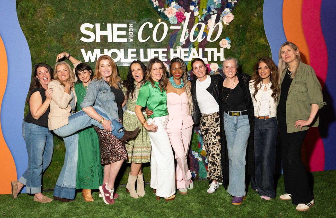 'SHE Media co-lab Whole Life Health'.