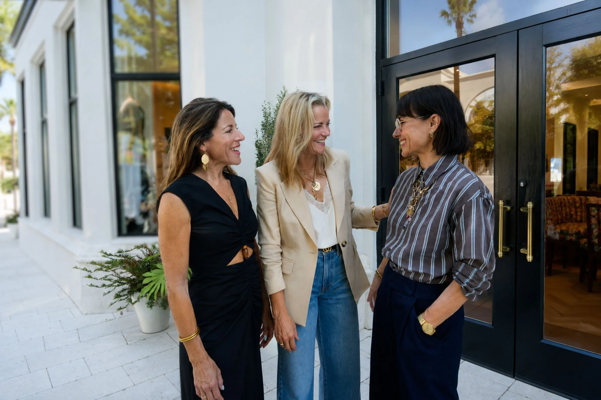 Abby Epstein, Julie Flakstad, Constance Zimmer, founders of The Midlife Collective