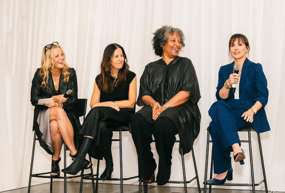 Julie Flakstad, Abby Epstein, Constance Zimmer at a partner event