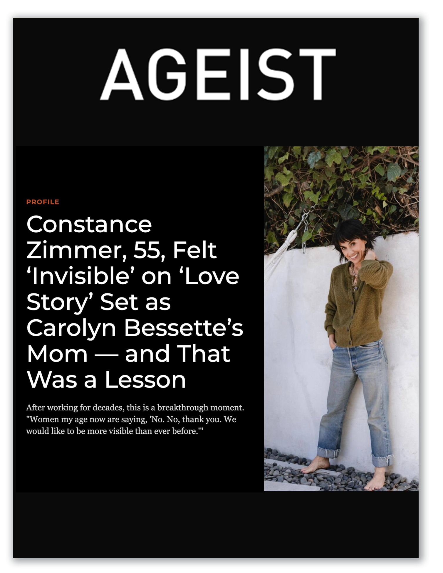 Constance Zimmer in Ageist
