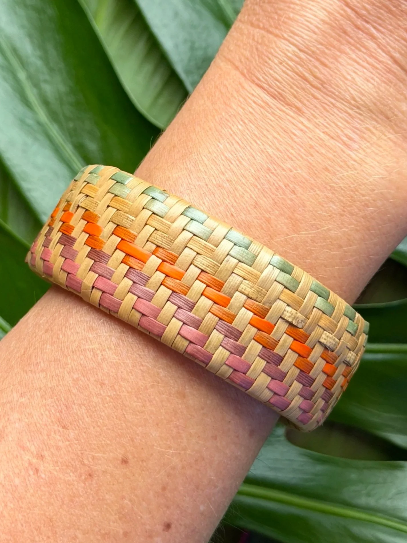 8 Rainbow Lauhala Bracelet