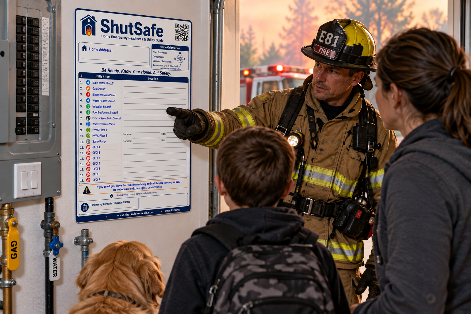Would a Firefighter or Family Member Know Where Your Shutoffs Are?