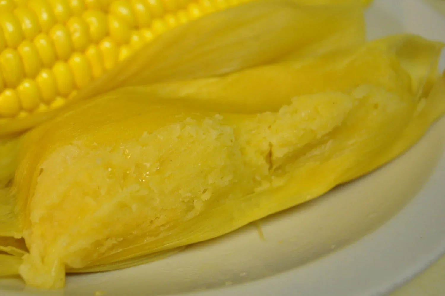 Sweet Corn Tamales & Pineapple Toffee Sauce