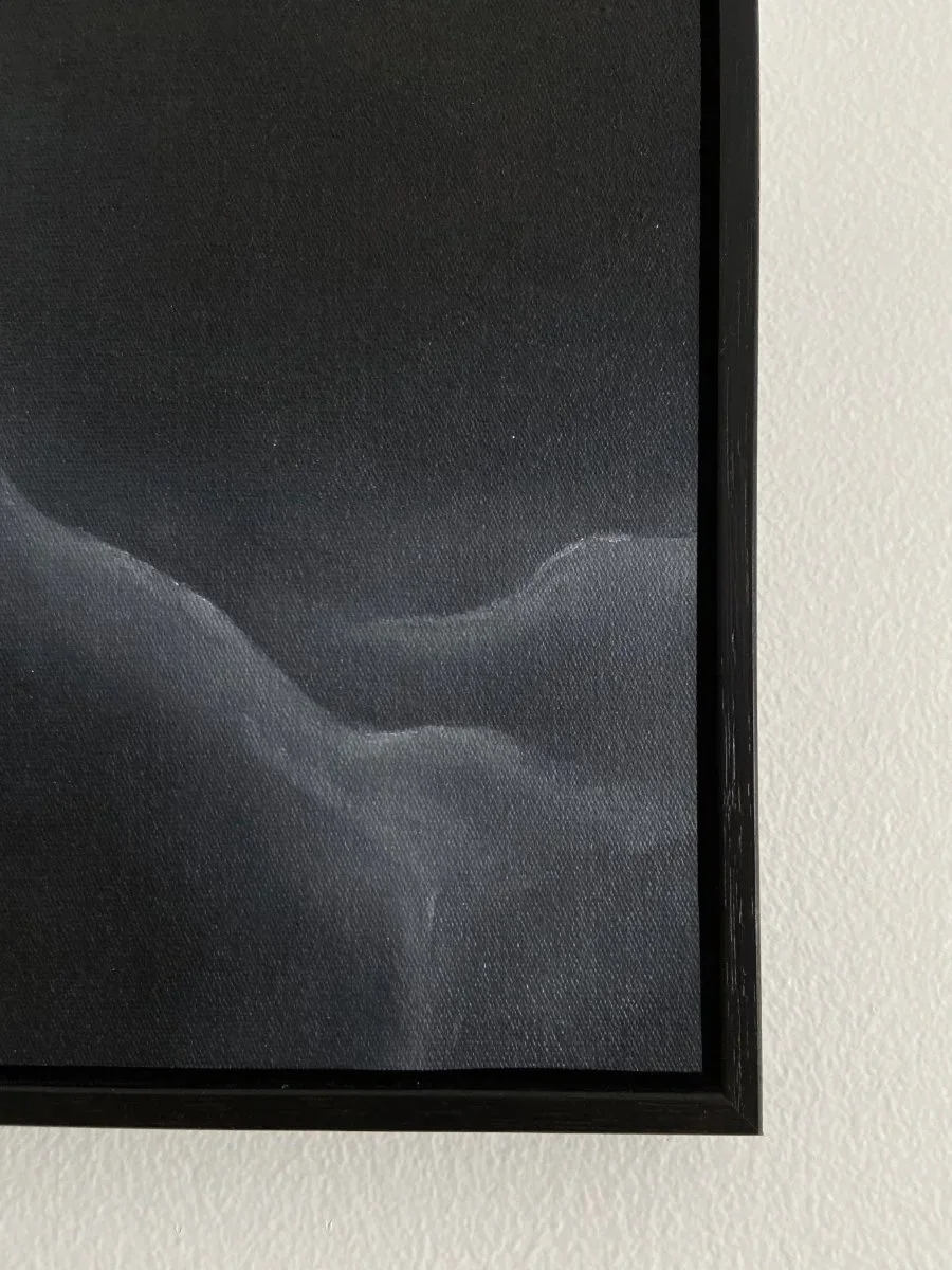 T M V : P O | Oil on canvas, framed | 19.5 x 19.5 x 3 cm | $120 + shipping