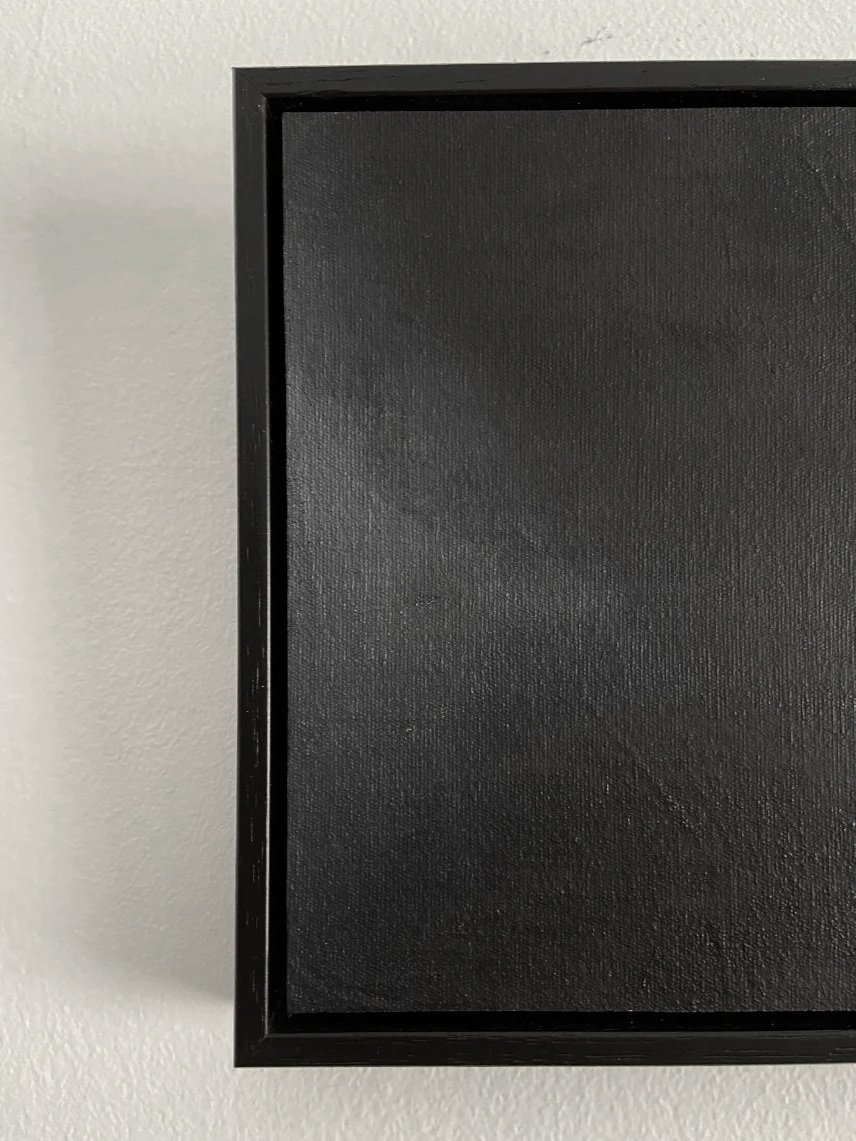 T M V : P T H | Oil on canvas, framed | 19.5 x 19.5 x 3 cm | $120 + shipping