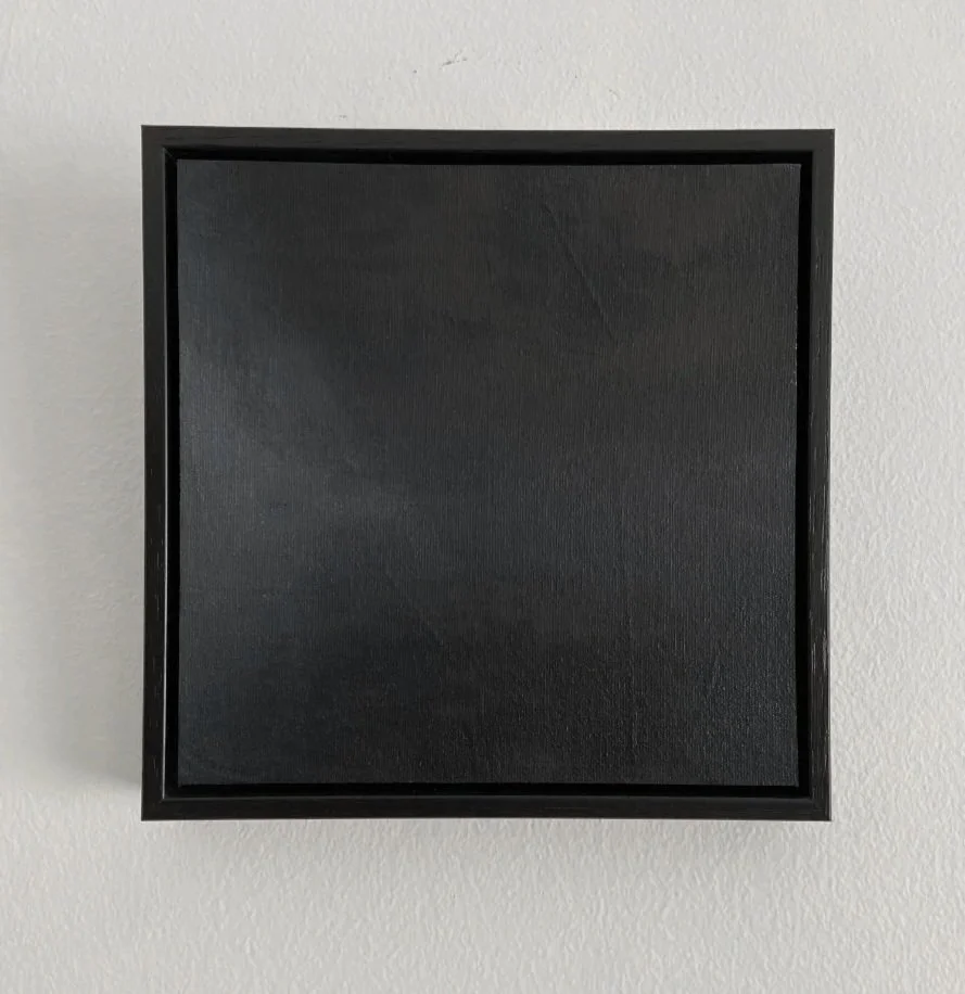 T M V : P T H | Oil on canvas, framed | 19.5 x 19.5 x 3 cm | $120 + shipping