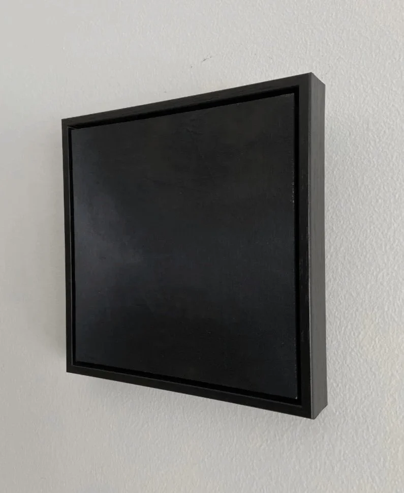 T M V : P T H | Oil on canvas, framed | 19.5 x 19.5 x 3 cm | $120 + shipping