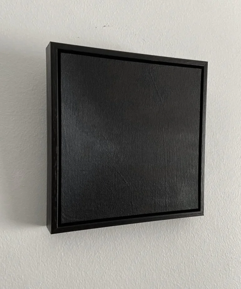 T M V : P T H | Oil on canvas, framed | 19.5 x 19.5 x 3 cm | $120 + shipping
