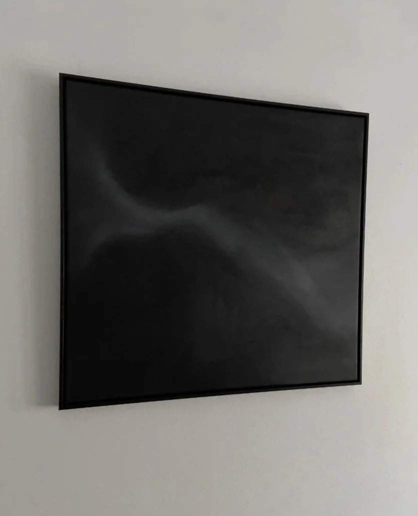 T & M : P O | Oil on canvas, framed | 64.5 x 69.5 x 4 cm | $420 + shipping