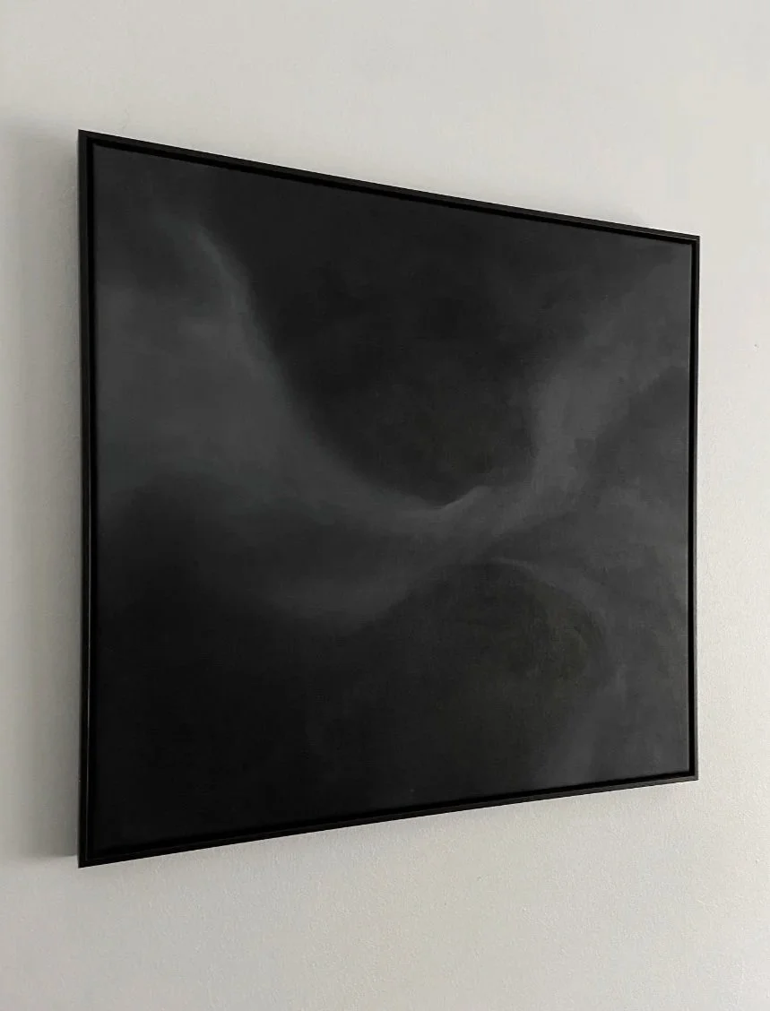 T & M : P T | Oil on canvas, framed | 72 x 67 x 3 cm | $420 + shipping