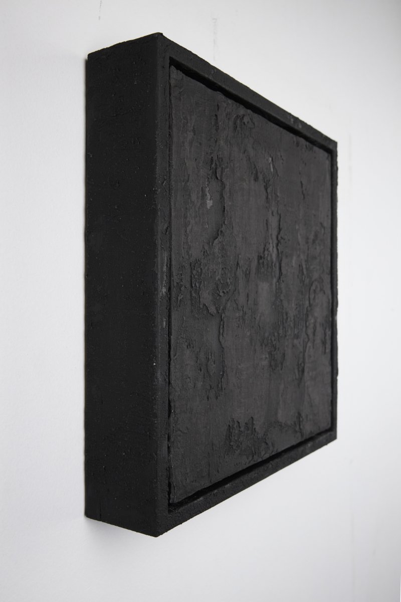 R T : P F | Mixed media on board | 28.5 x 28.5 x 5.5 cm | Stocked at Void_Melbourne | For a current catalogue enquire through contact page 