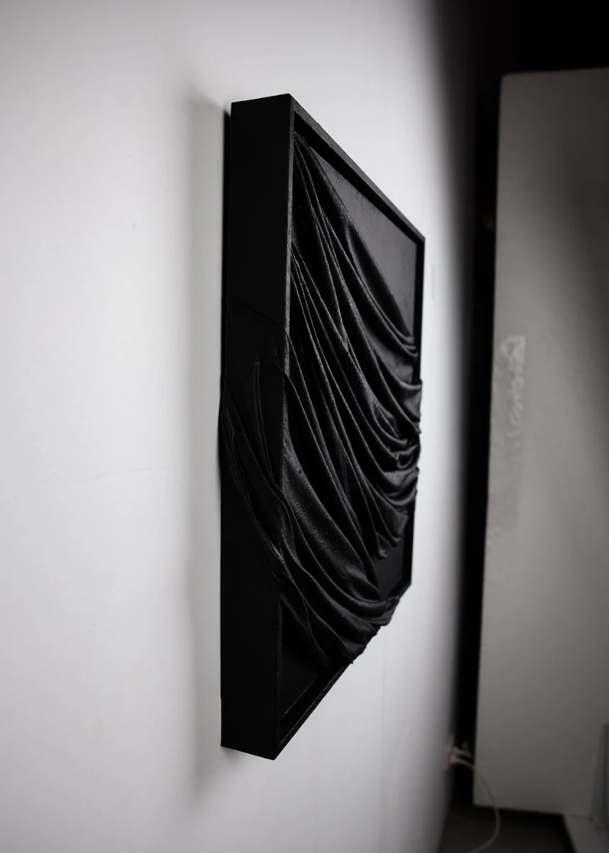 R M T : P O | Mixed Media | 62 x 62 x 6.5 cm | SOLD | For a current catalogue enquire through contact page 