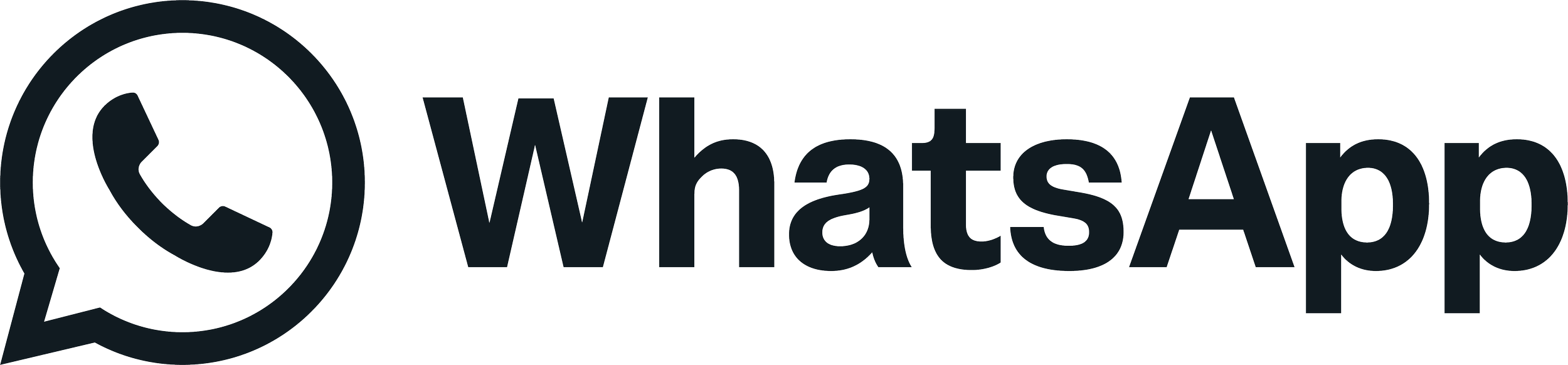 WhatsApp logo, with a speech bubble and a telephone handset inside