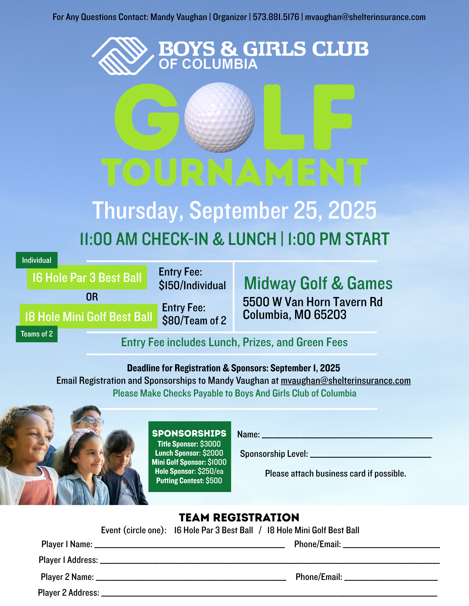 Golf Tournament Flyer / Sign-Up