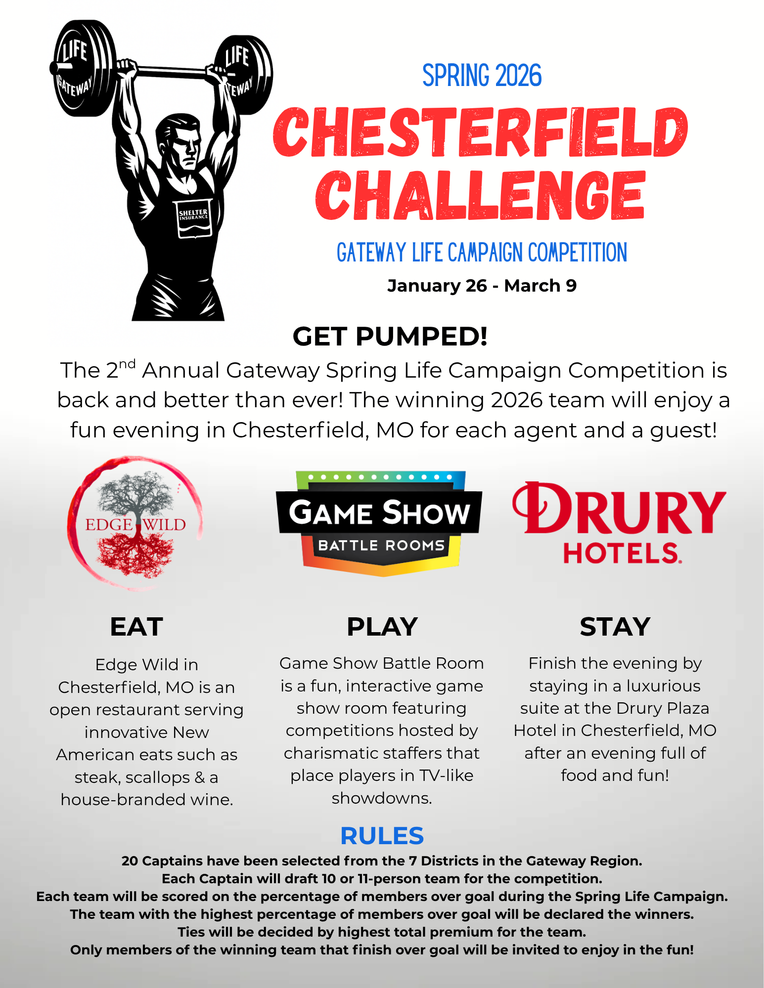 Chesterfield Challenge Rules Flyer
