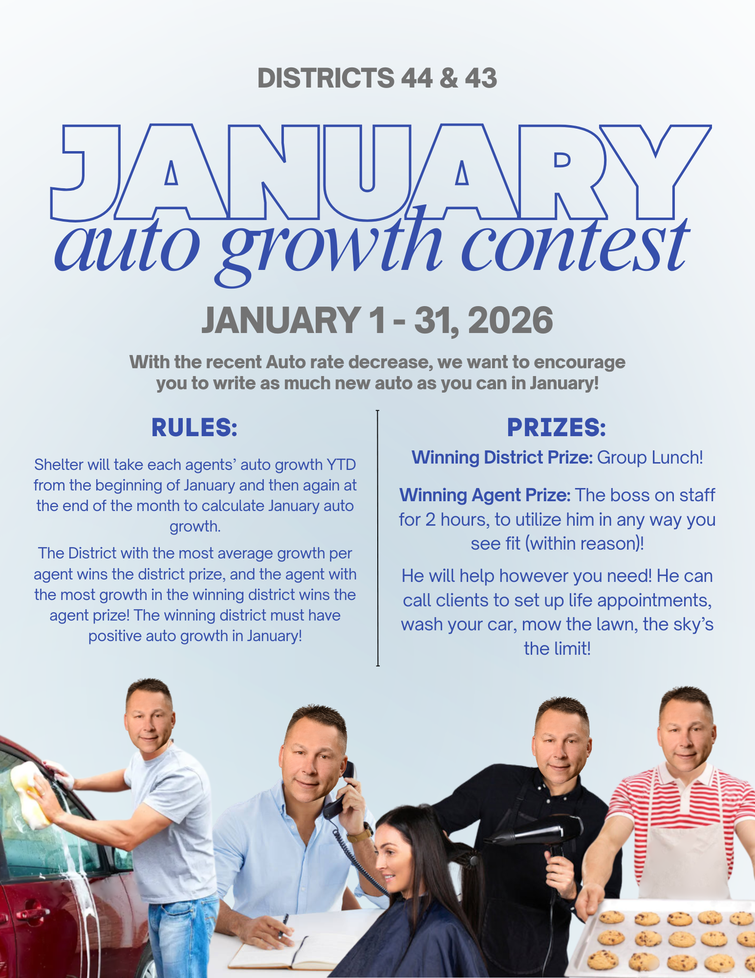 Auto Contest Funny Flyer