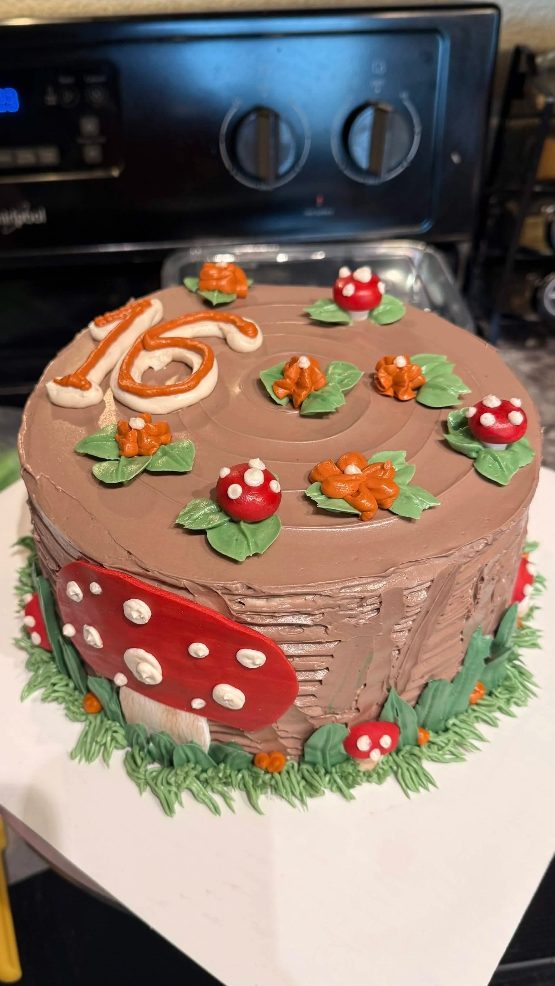 Cottagecore style birthday cake