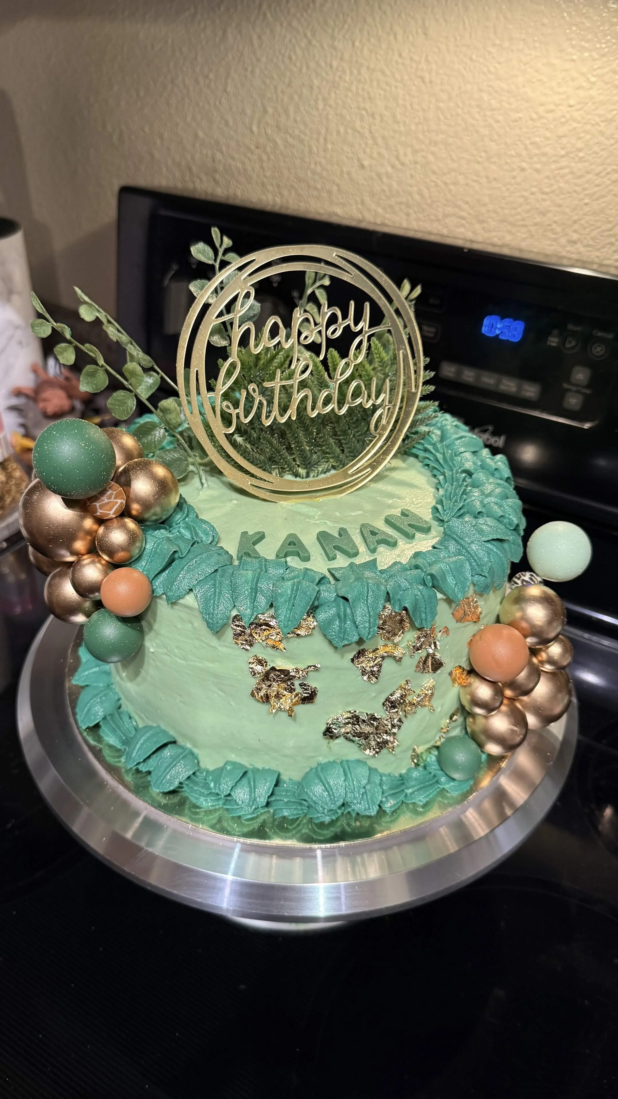 2nd birthday safari inspired cake