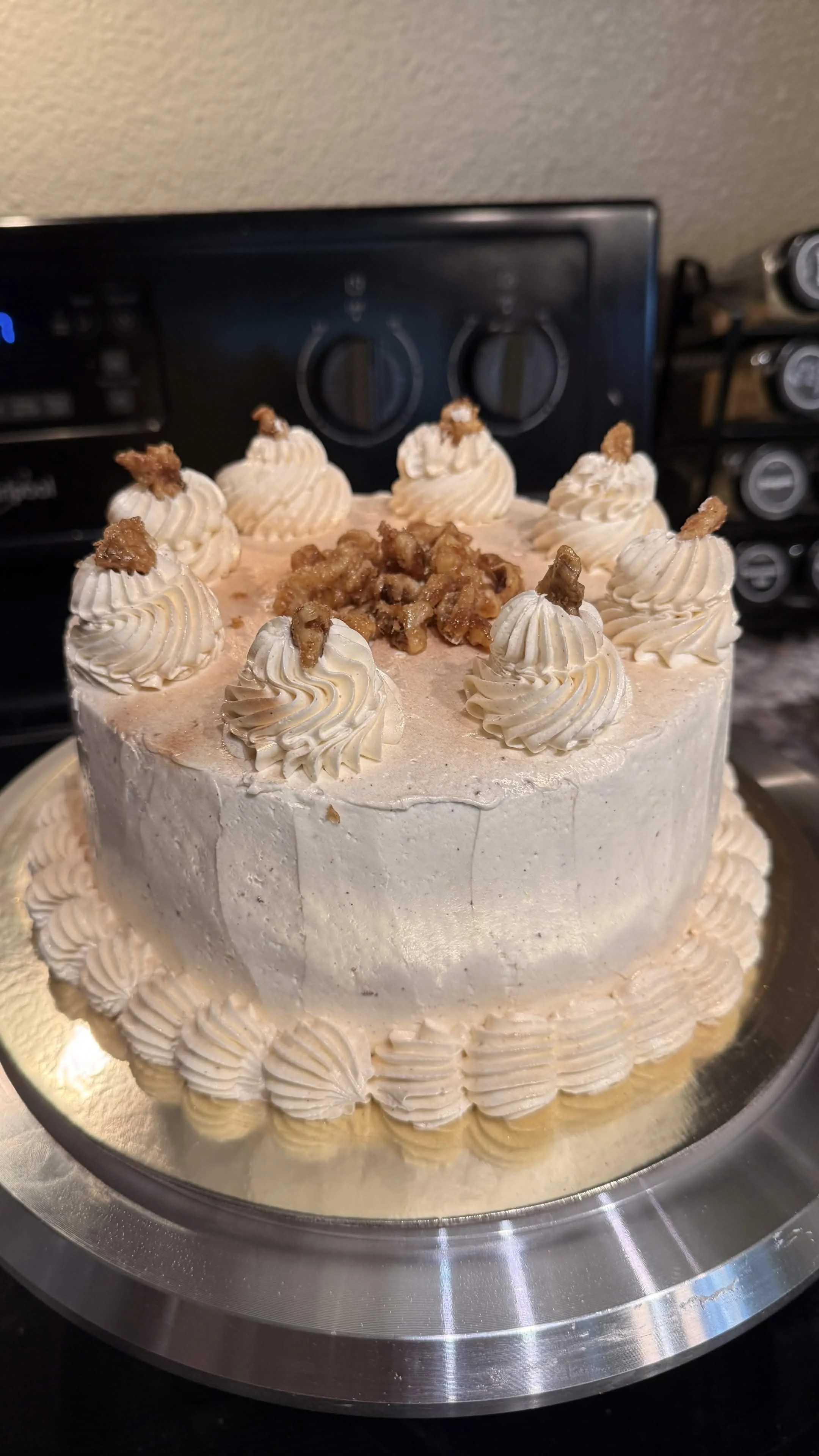 Carrot and Pecan birthday cake