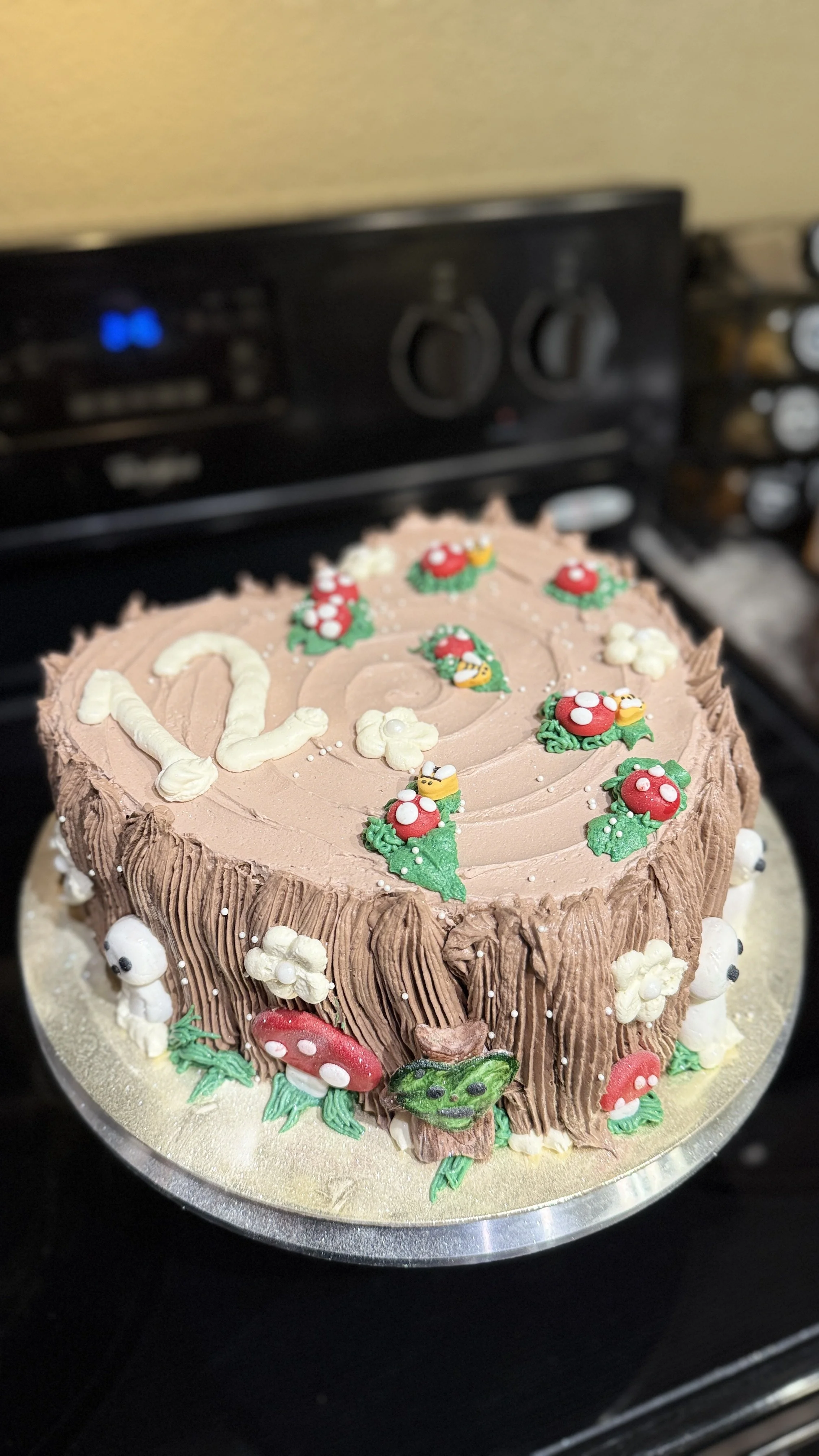 Cottagecore style birthday cake