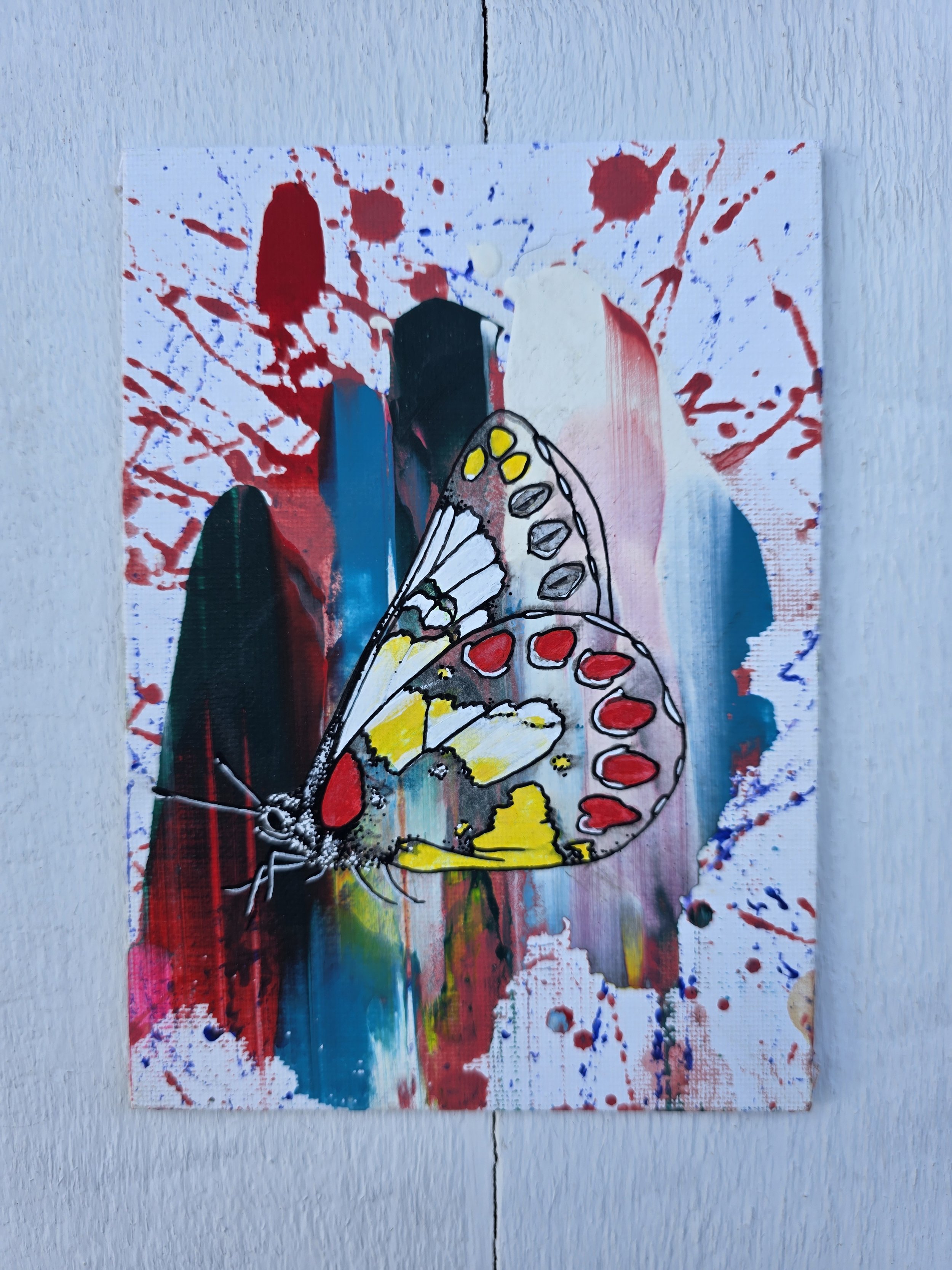 Colorful Butterfly 4 (2026 Signature Collection)
• Dimensions: 5” x 7” Premium Original Mixed Media
• Medium: Acrylic painting with representational butterfly in acrylic on canvas panel.
• Price: $37.71 (Includes California Sales Tax)
About the Artwo
