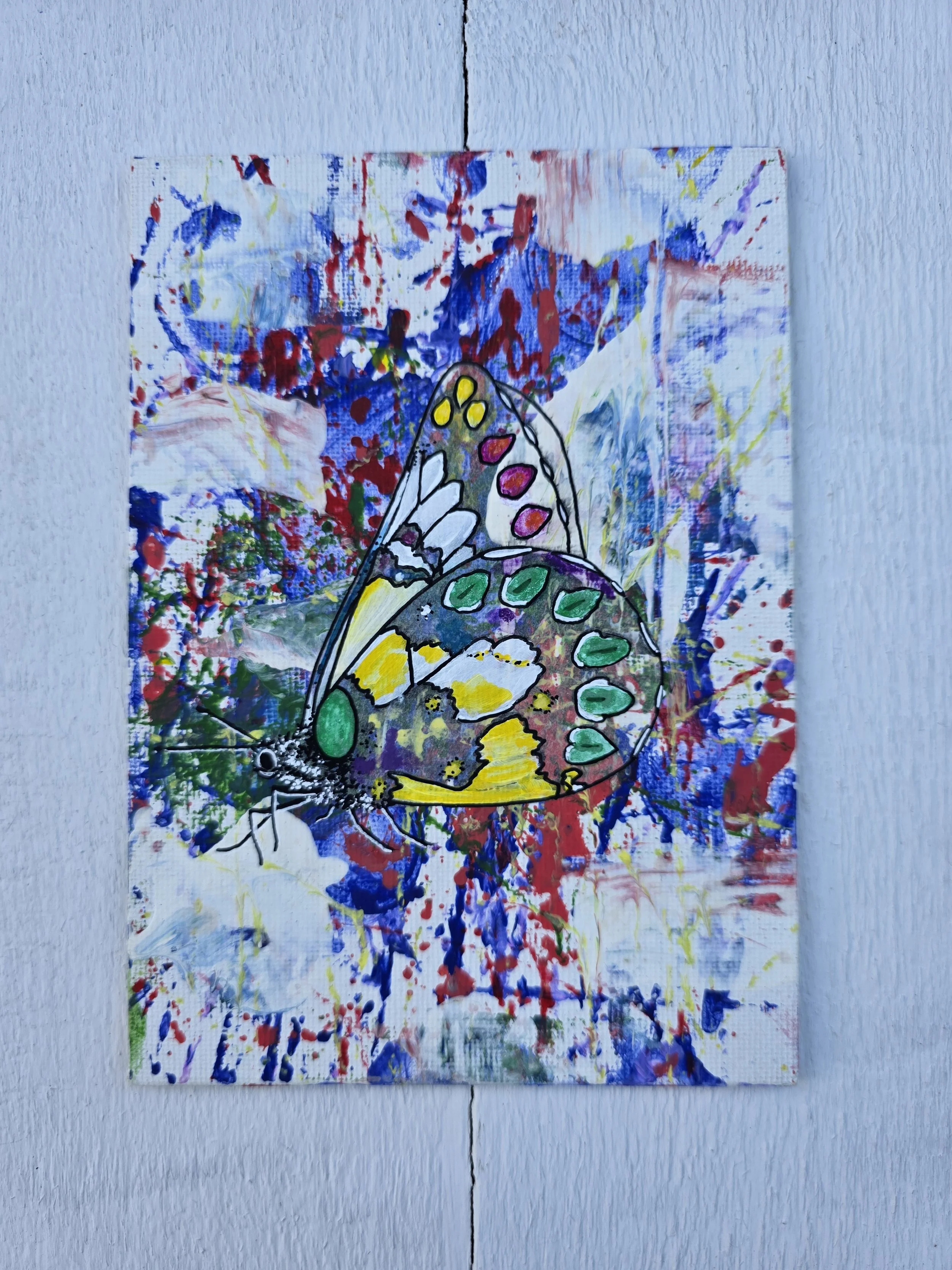 Colorful Butterfly 5 (2026 Signature Collection)
• Dimensions: 5” x 7” Premium Original Mixed Media
• Medium: Acrylic painting with representational butterfly in acrylic on canvas panel.
• Price: $37.71 (Includes California Sales Tax)
About the Artwo