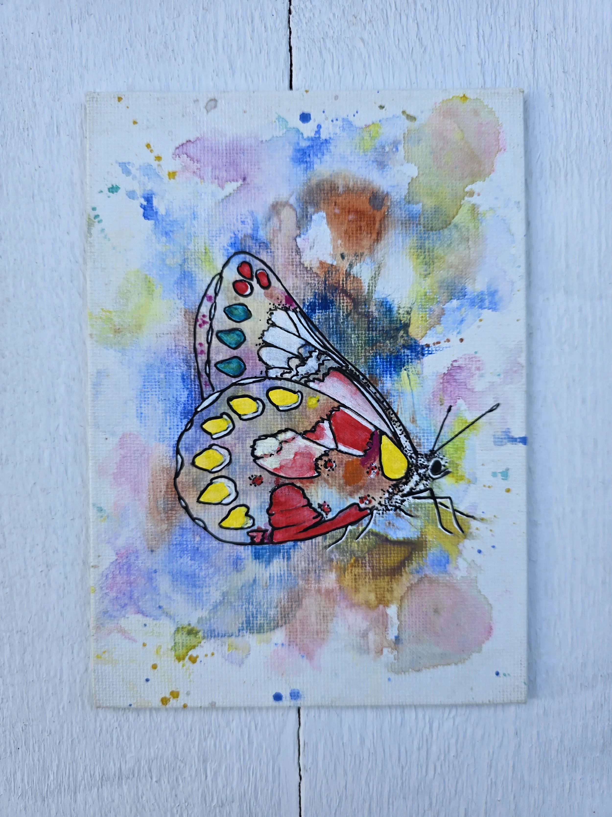 Colorful Butterfly 2 (2026 Signature Collection)
• Dimensions: 5” x 7” Premium Original Mixed Media
• Medium: Acrylic painting with representational butterfly in acrylic on canvas panel.
• Price: $37.71 (Includes California Sales Tax)
About the Artwo