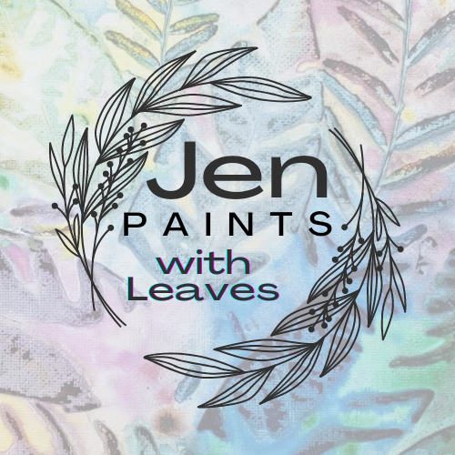 Jen Paints with Leaves 