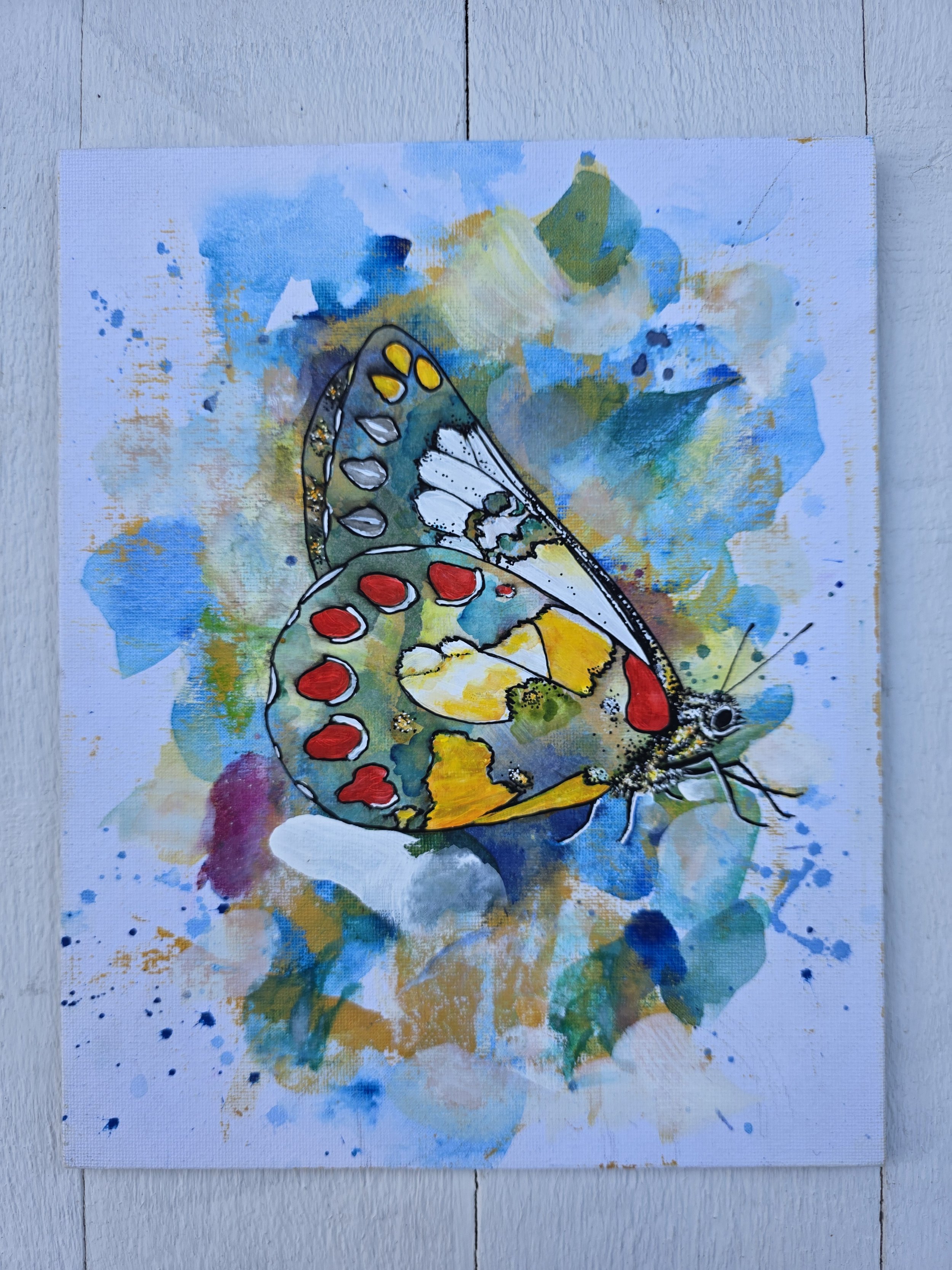 Butterfly Experience 2 (2026 Signature Collection)
• Dimensions: 8” x 10” Premium Original Mixed Media
• Medium: Expressive underpainting with representational acrylic layering on canvas panel.
• Price: $86.20 (Includes California Sales Tax)
About th