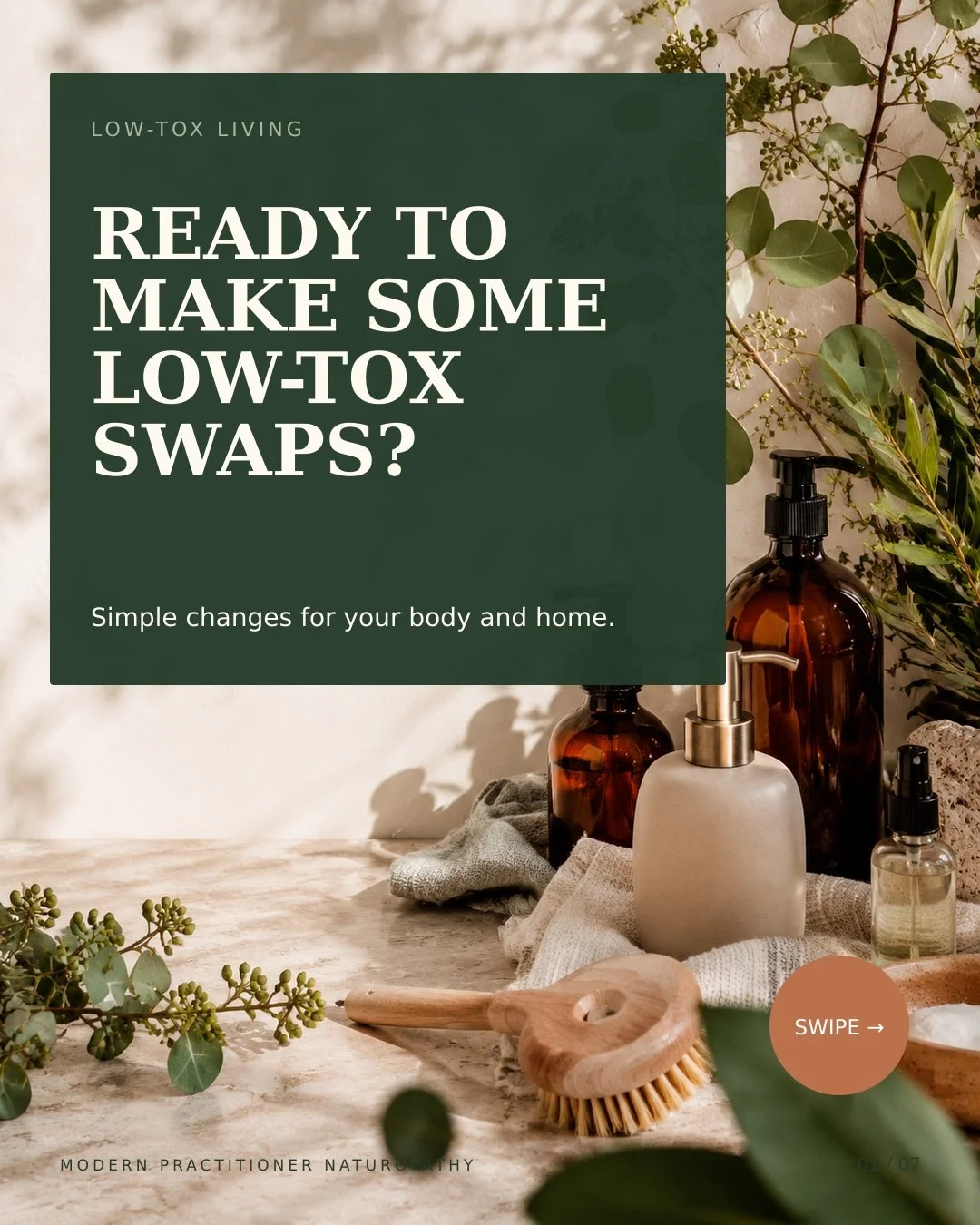 Ready to make some low-tox swaps?🌿

The products we use on our skin and throughout our homes can contribute to our overall everyday chemical exposure &mdash; but creating a healthier home doesn&rsquo;t mean replacing everything overnight.

Low-tox l