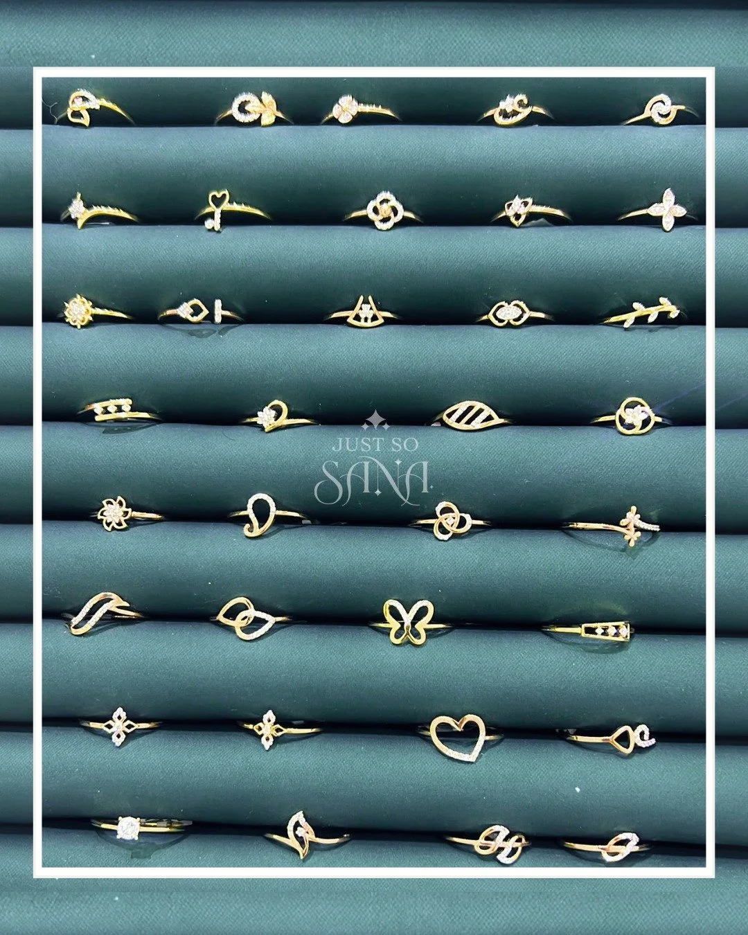 A look into our collection of 1gms gold rings 💍✨

📩 Dm to order yours or for any enquires! 
📍 Pickup and delivery options available 

Follow @justsosanajewellery_ to stay in the loop! More drops coming soon 👀

#goldrings #elegantjewellery #justso
