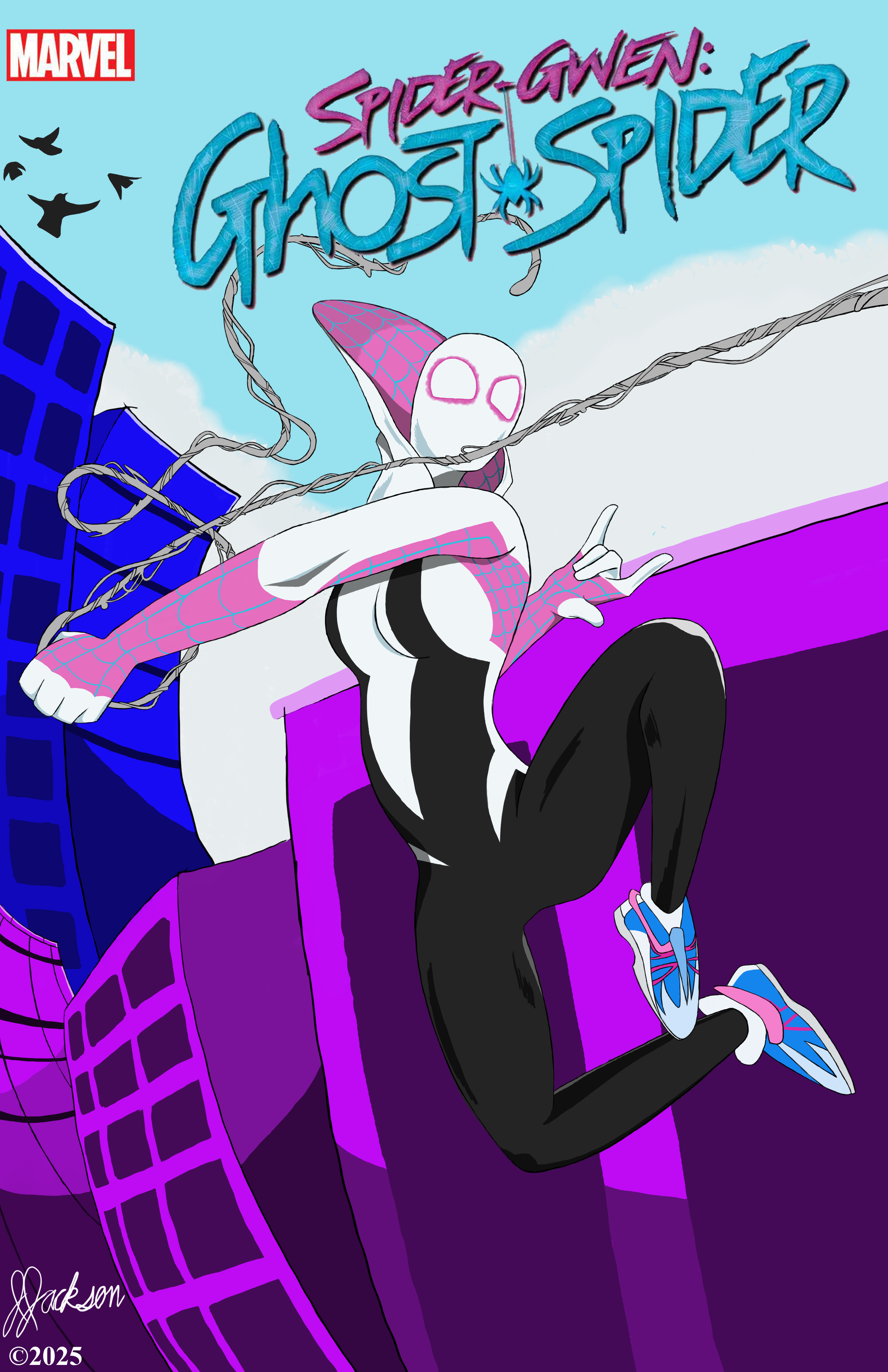 2025_JJackson_Spider-Gwen_Cover_Commission.png