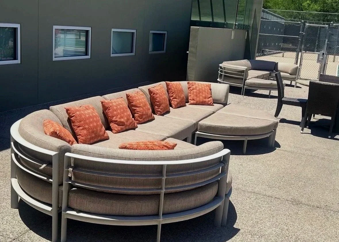 Outdoor custom sectional seating design