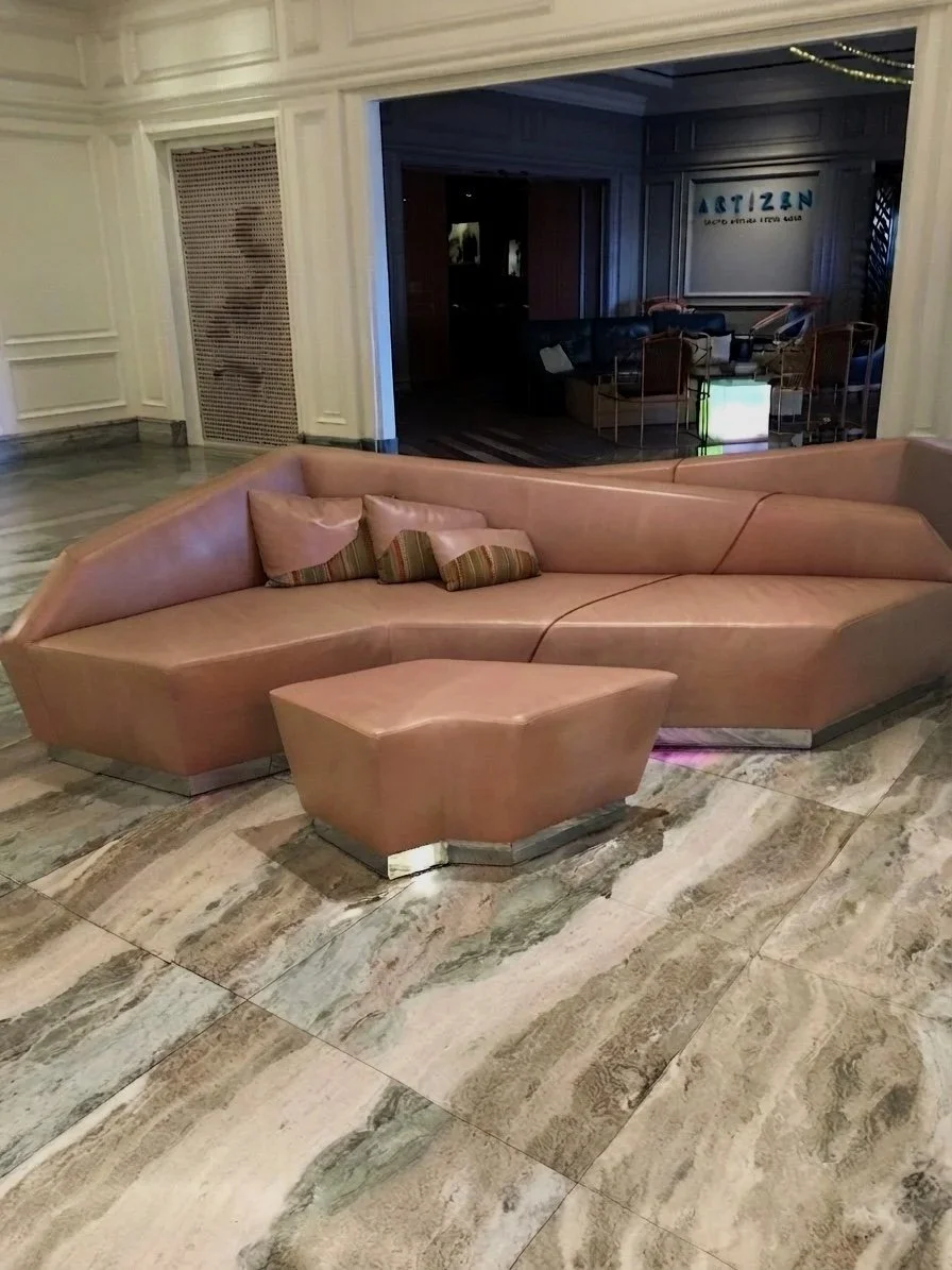 Custom leather sectional sofa and lounge furniture