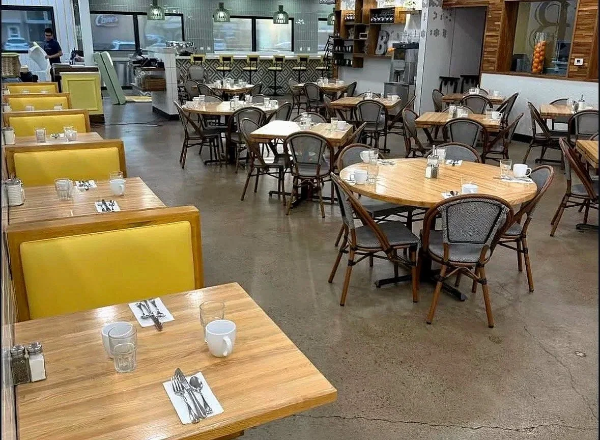 Commercial restaurant furniture and booth seating