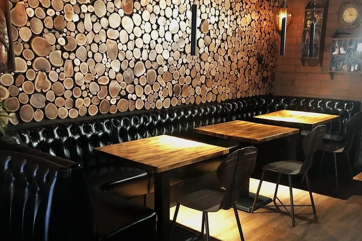 Custom restaurant booth upholstery and commercial seating