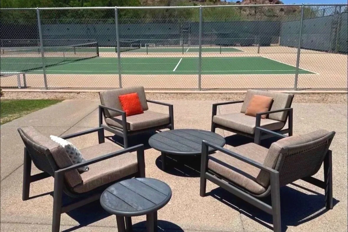 Outdoor custom upholstered patio seating