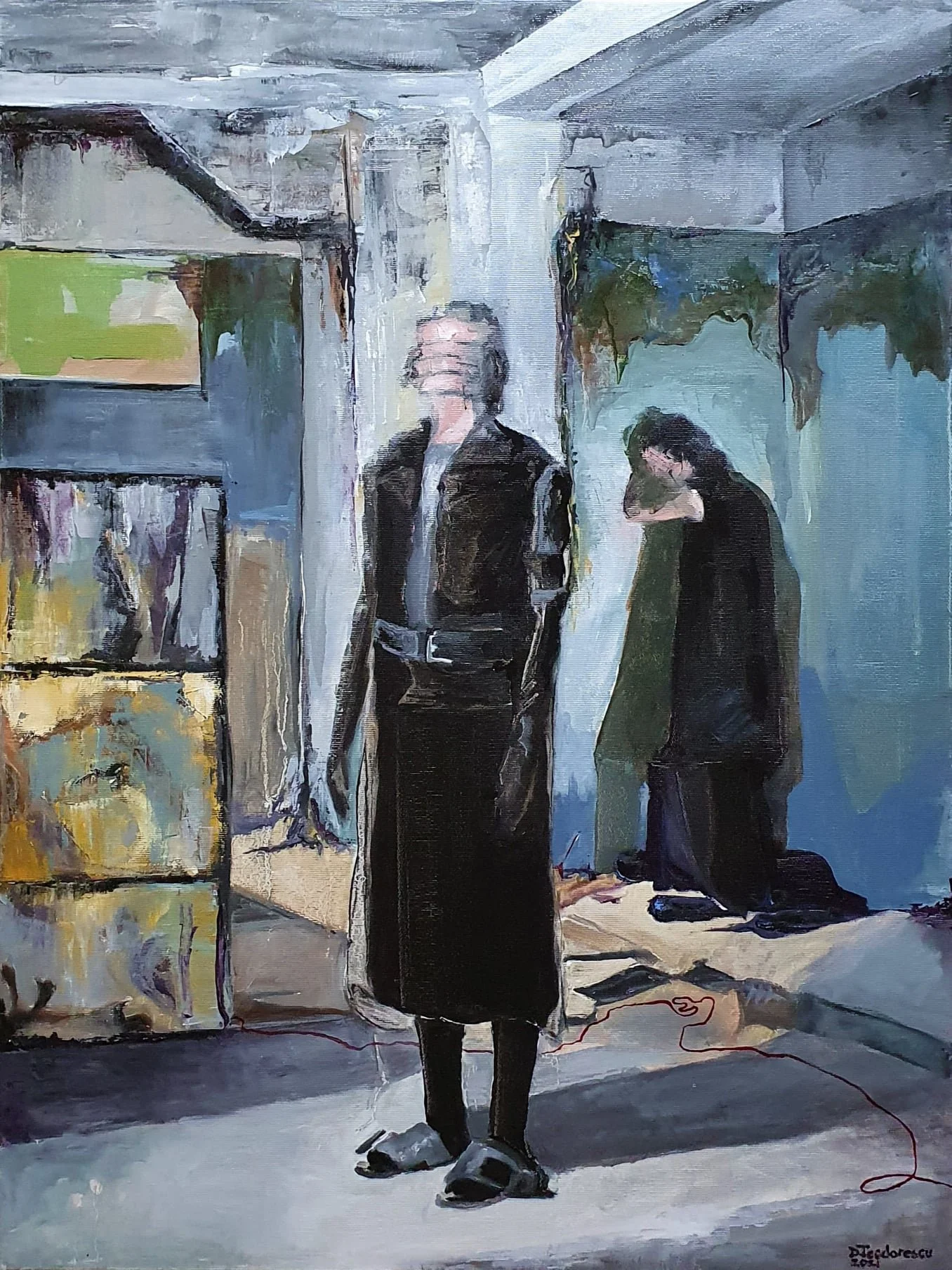 Dennis Teodorescu, “Psychosis”  2021, oil on canvas, 80×60 cm
